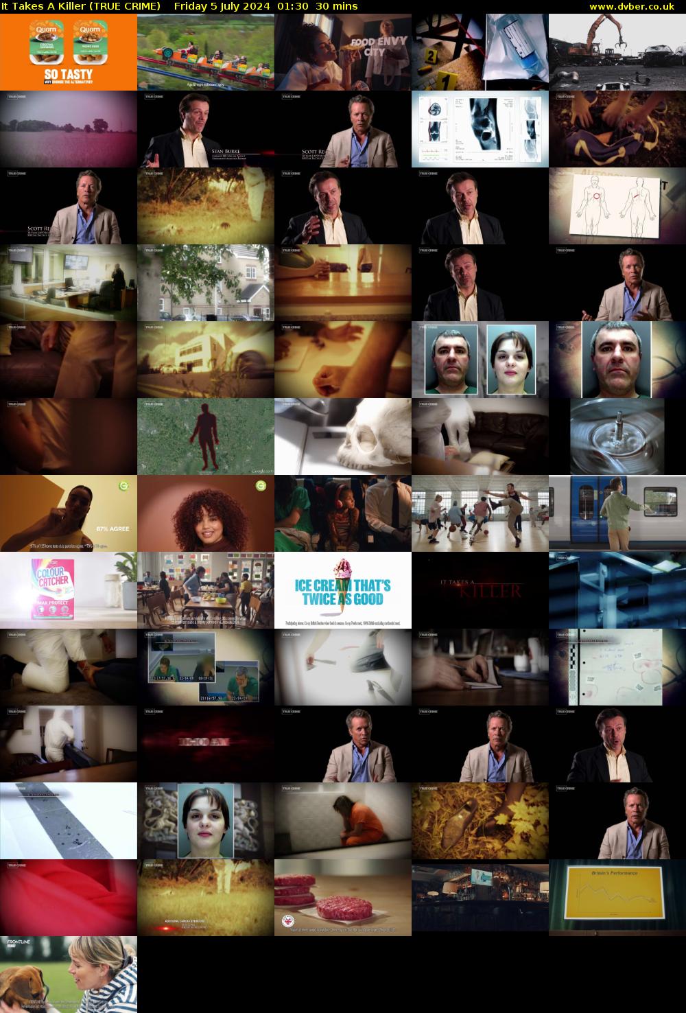 It Takes A Killer (TRUE CRIME) Friday 5 July 2024 01:30 - 02:00