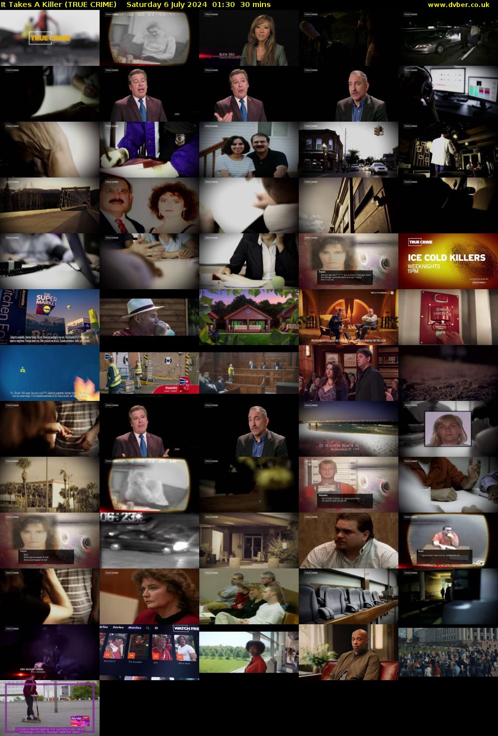 It Takes A Killer (TRUE CRIME) Saturday 6 July 2024 01:30 - 02:00