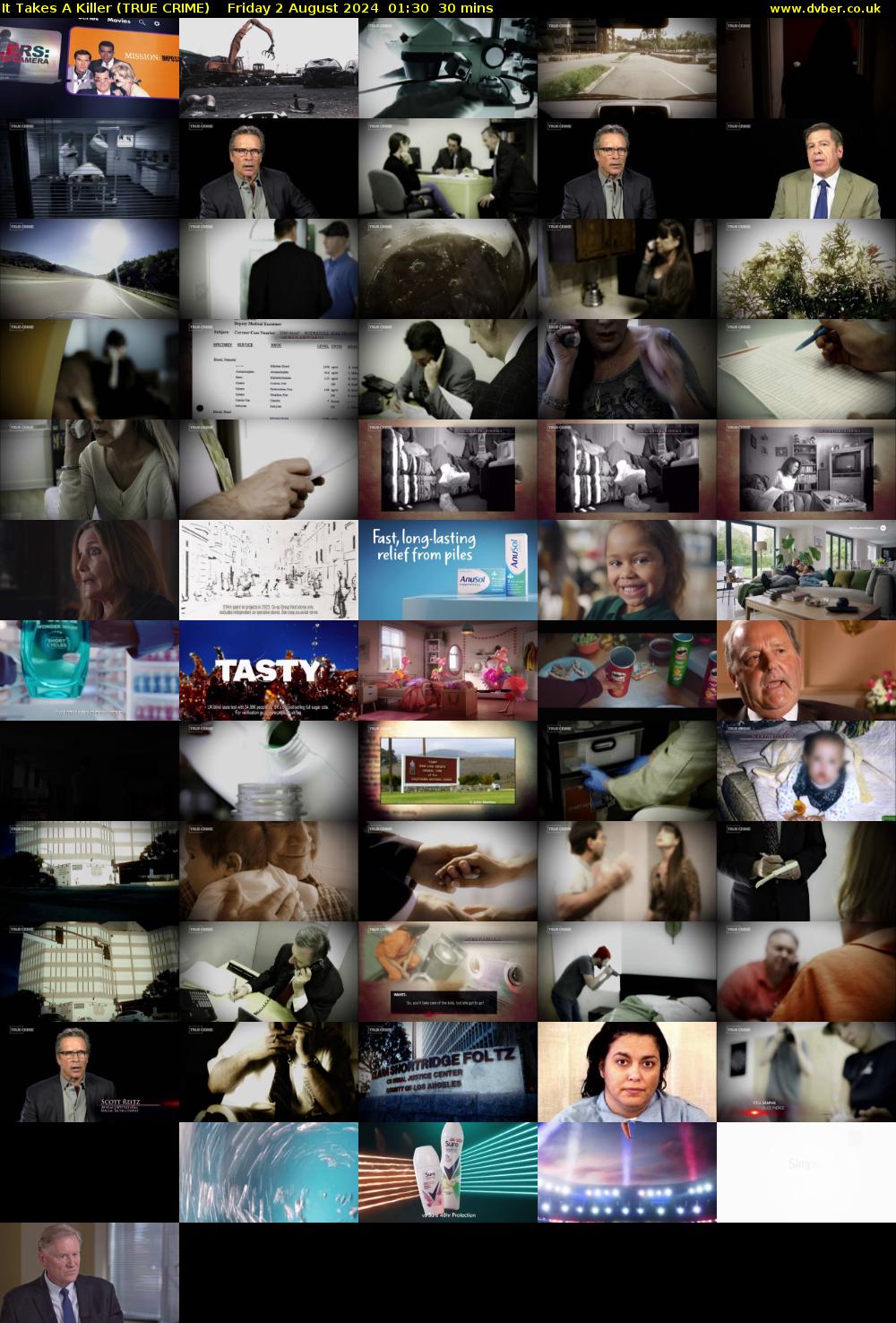 It Takes A Killer (TRUE CRIME) Friday 2 August 2024 01:30 - 02:00