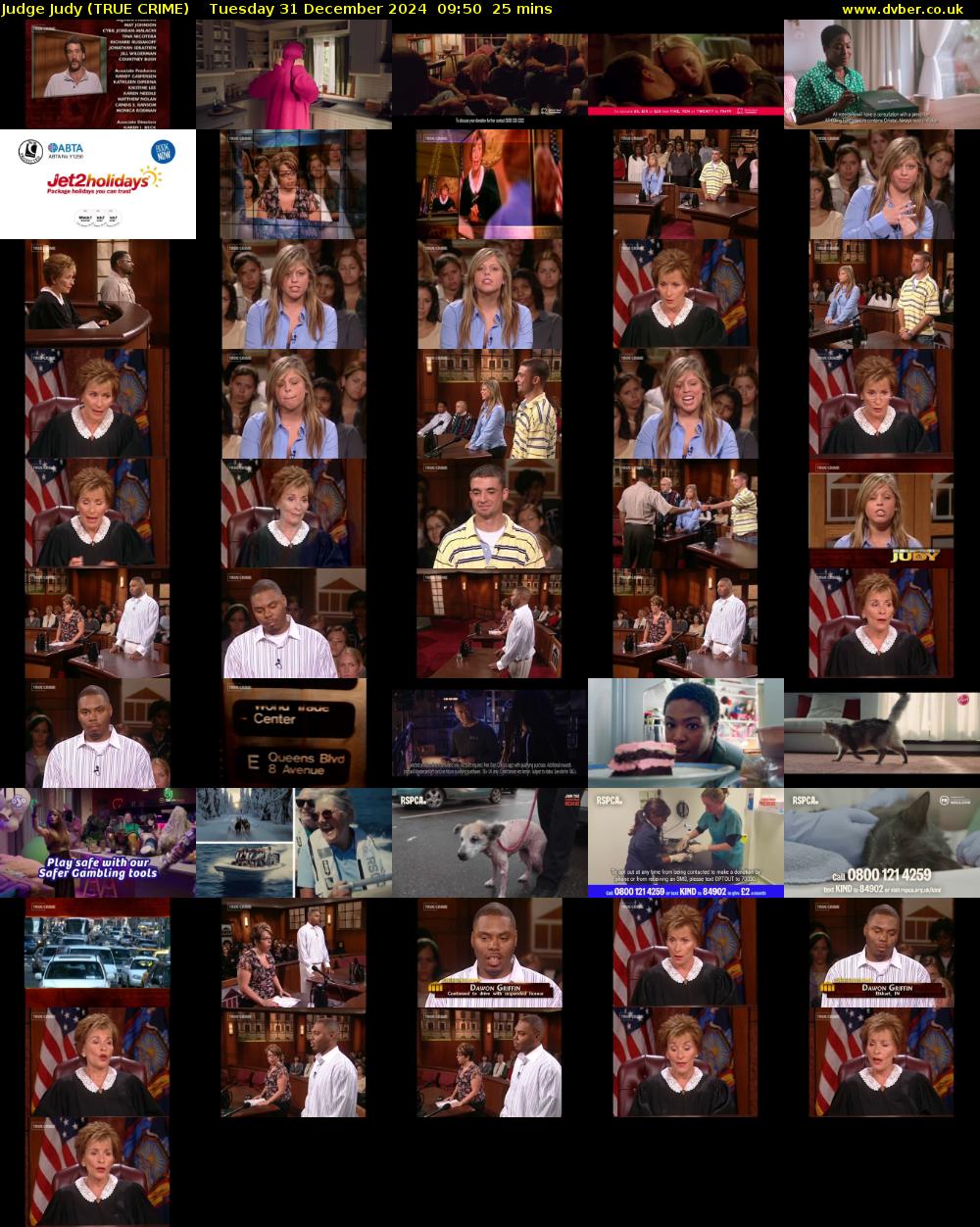 Judge Judy (TRUE CRIME) Tuesday 31 December 2024 09:50 - 10:15