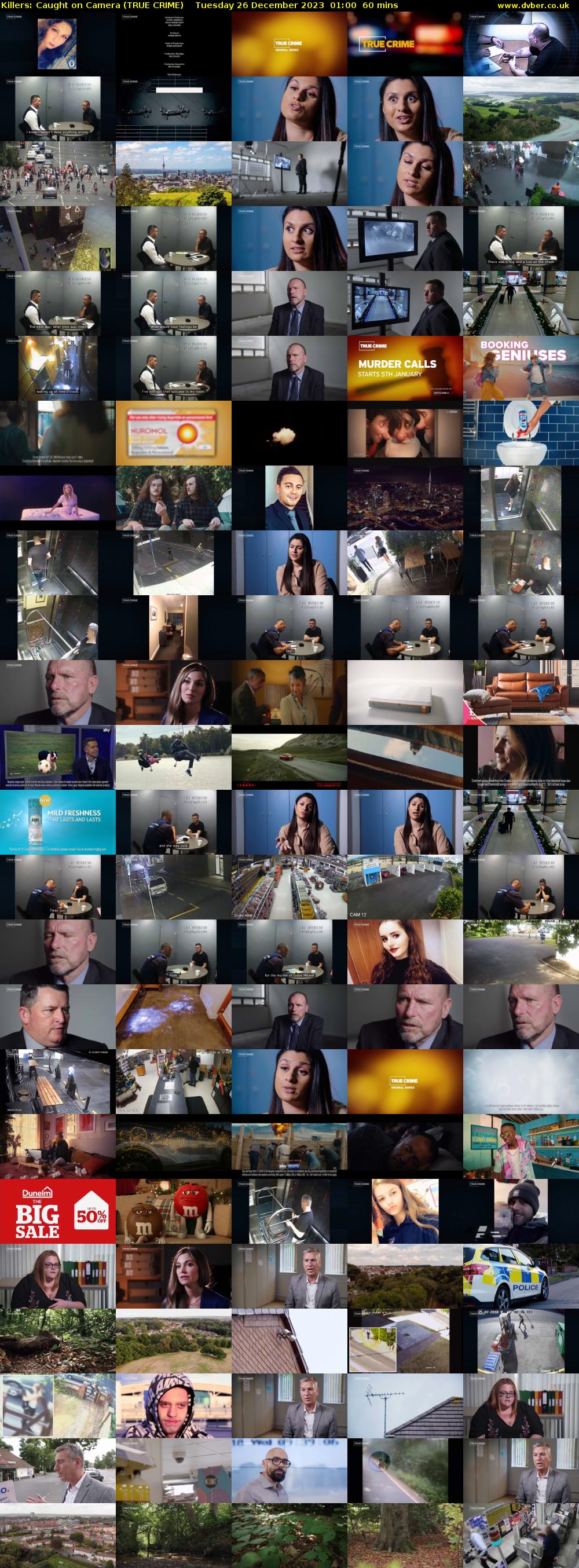 Killers: Caught on Camera (TRUE CRIME) Tuesday 26 December 2023 01:00 - 02:00