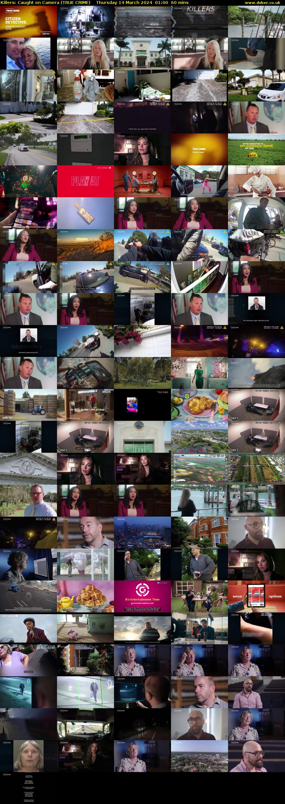 Killers: Caught on Camera (TRUE CRIME) Thursday 14 March 2024 01:00 - 02:00