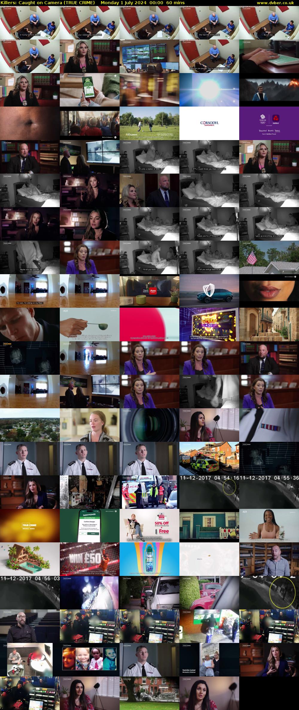 Killers: Caught on Camera (TRUE CRIME) Monday 1 July 2024 00:00 - 01:00