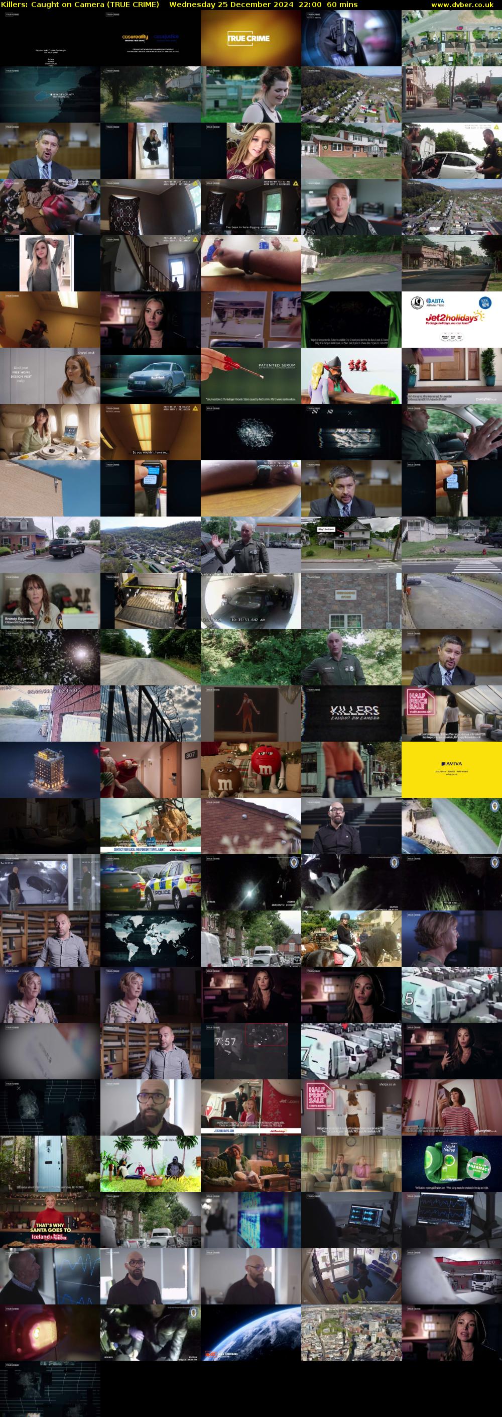 Killers: Caught on Camera (TRUE CRIME) Wednesday 25 December 2024 22:00 - 23:00