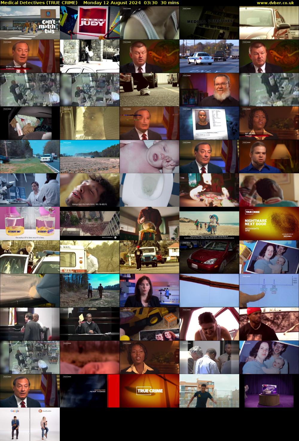 Medical Detectives (TRUE CRIME) Monday 12 August 2024 03:30 - 04:00