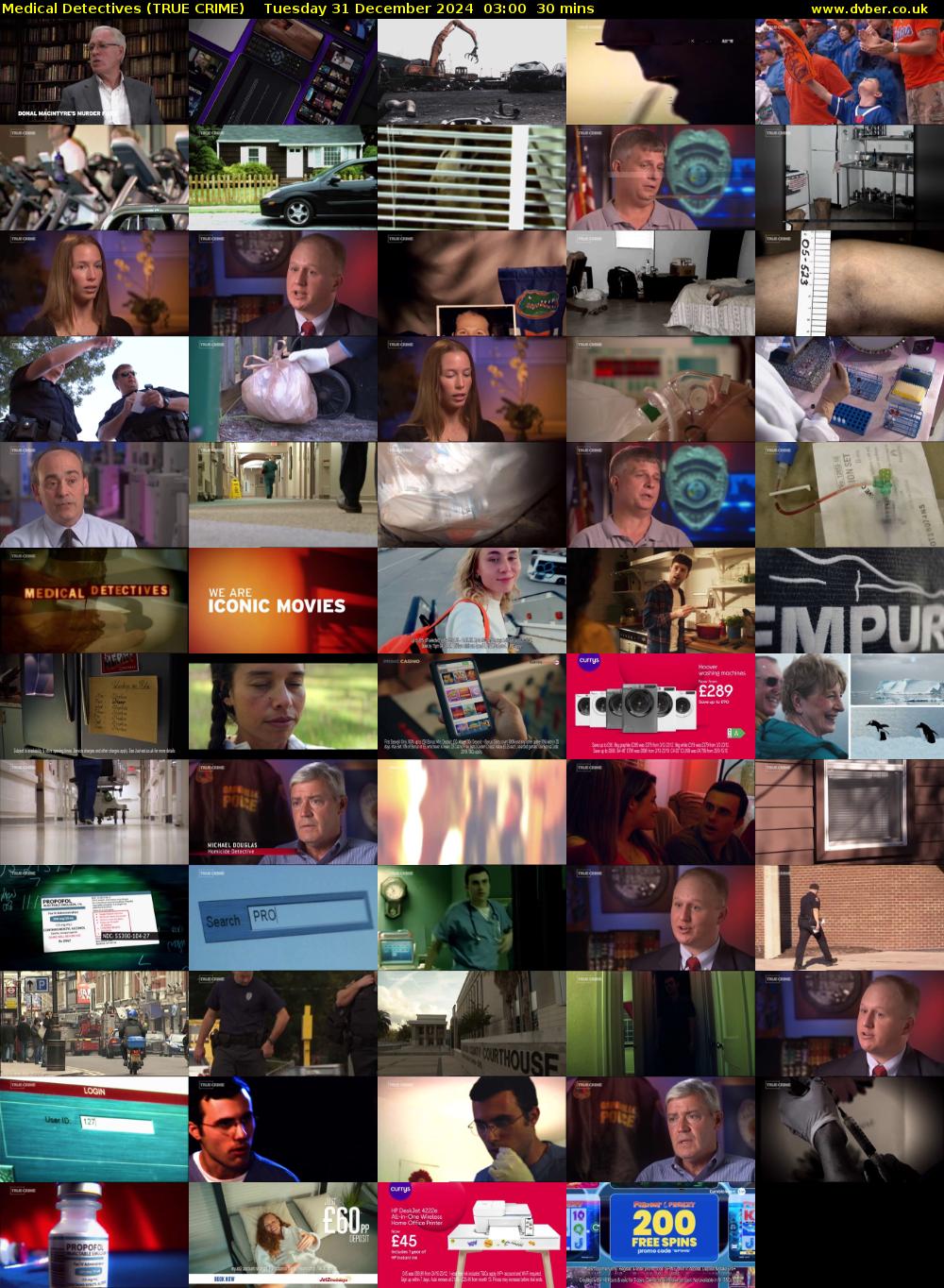 Medical Detectives (TRUE CRIME) Tuesday 31 December 2024 03:00 - 03:30