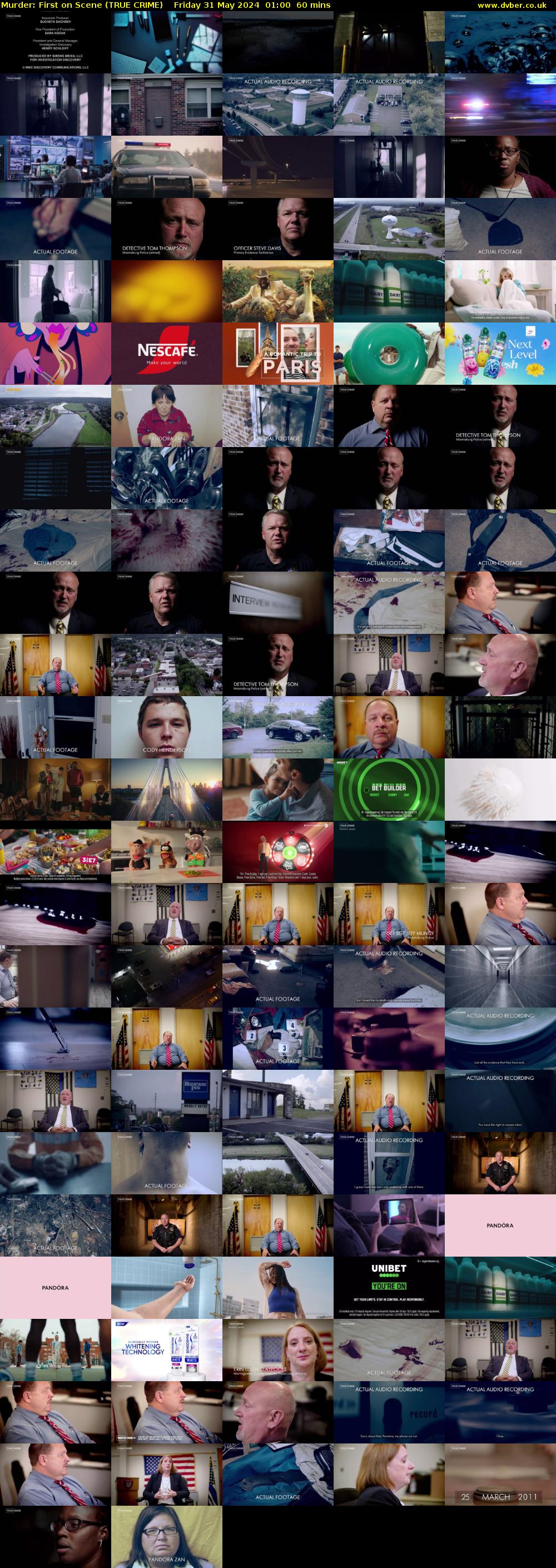 Murder: First on Scene (TRUE CRIME) Friday 31 May 2024 01:00 - 02:00