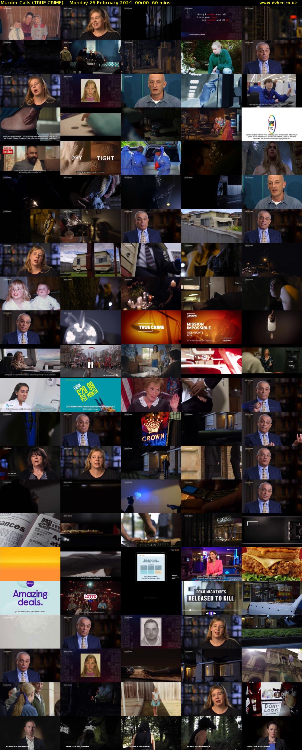 Murder Calls (TRUE CRIME) Monday 26 February 2024 00:00 - 01:00