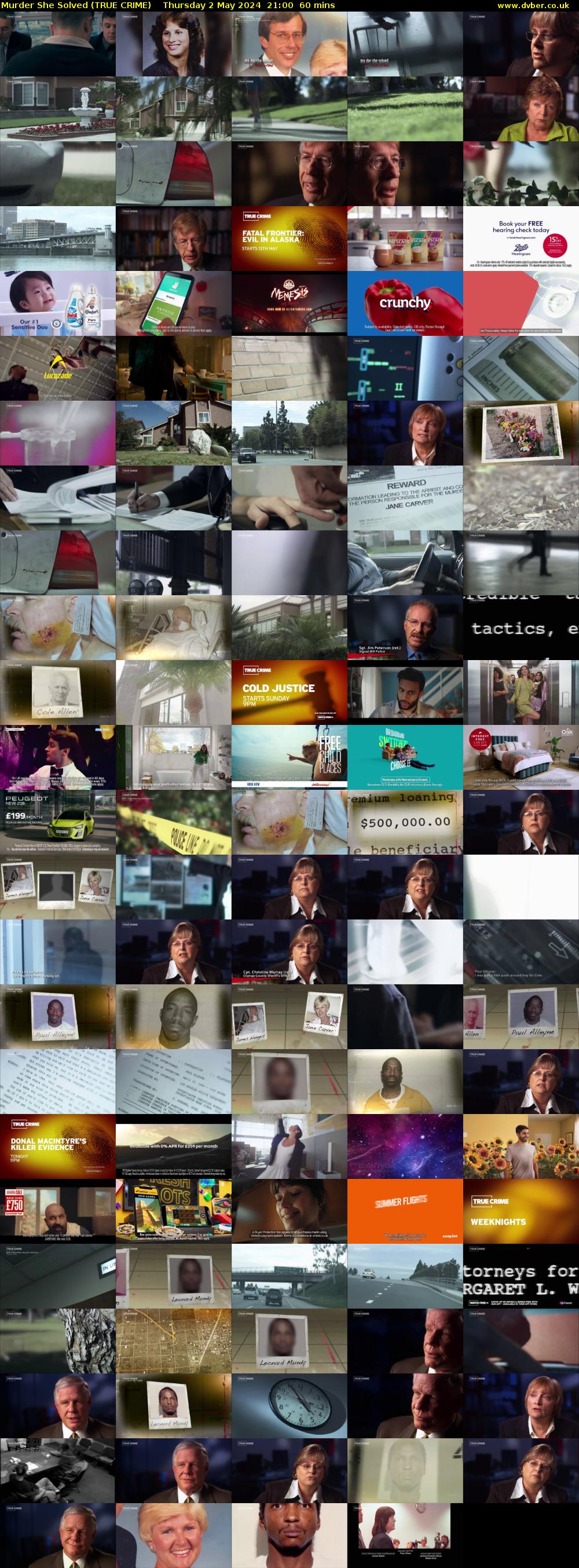 Murder She Solved (TRUE CRIME) Thursday 2 May 2024 21:00 - 22:00