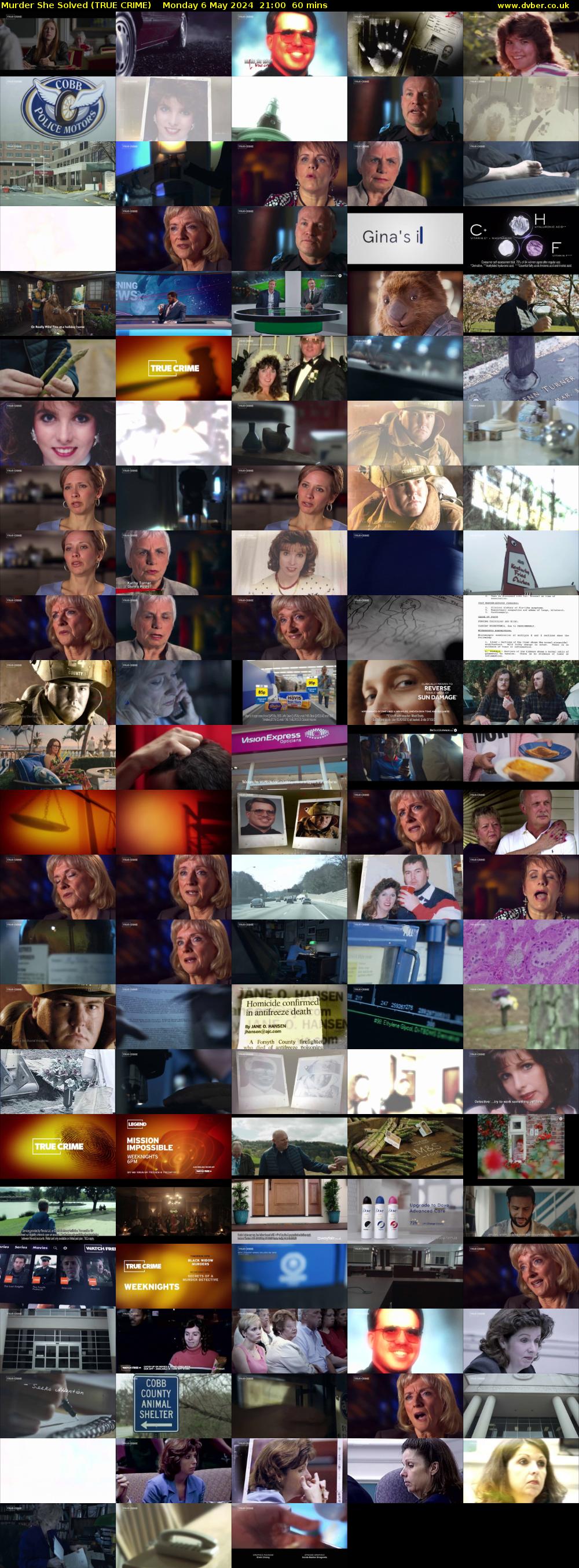 Murder She Solved (TRUE CRIME) Monday 6 May 2024 21:00 - 22:00