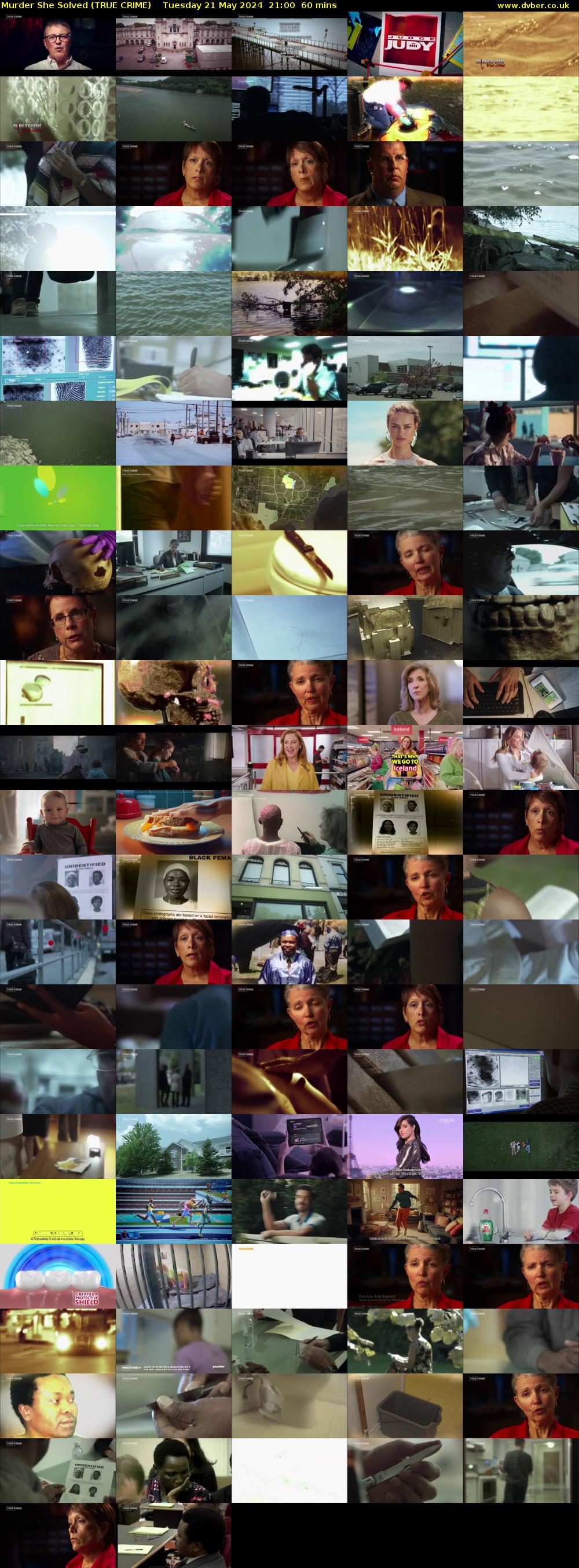 Murder She Solved (TRUE CRIME) Tuesday 21 May 2024 21:00 - 22:00