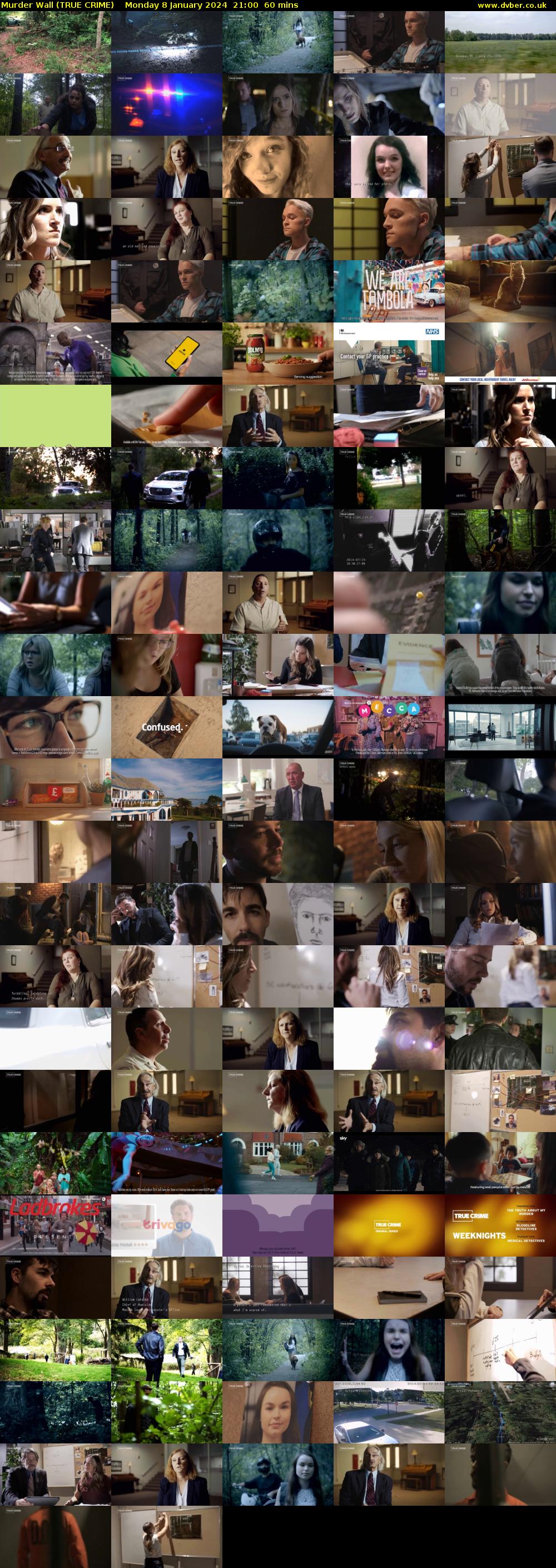 Murder Wall (TRUE CRIME) Monday 8 January 2024 21:00 - 22:00