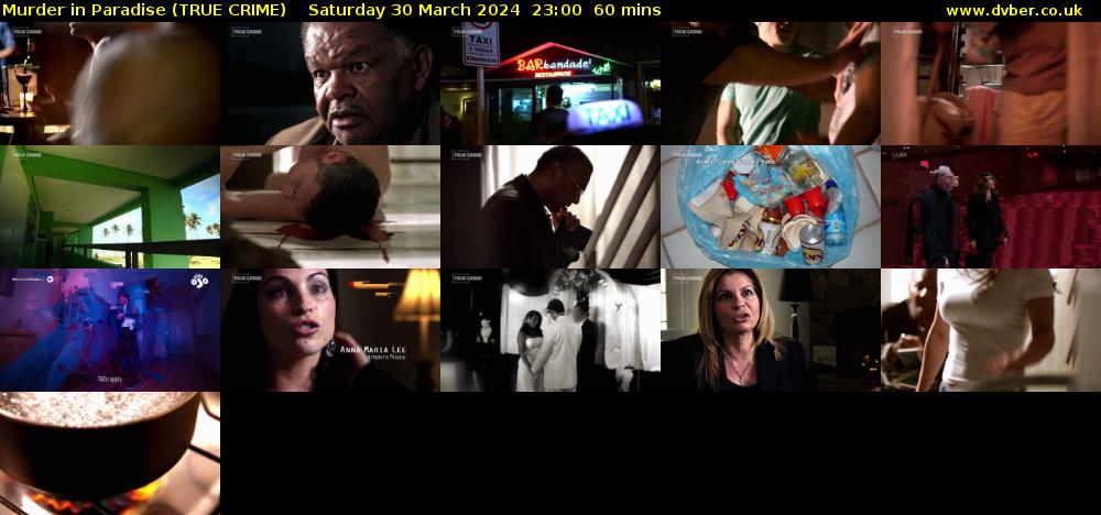 Murder in Paradise (TRUE CRIME) Saturday 30 March 2024 23:00 - 00:00