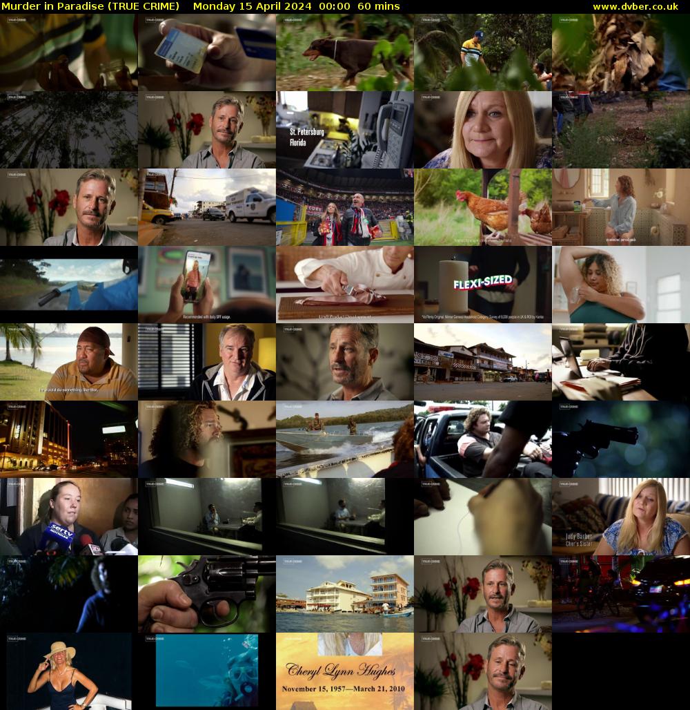 Murder in Paradise (TRUE CRIME) Monday 15 April 2024 00:00 - 01:00