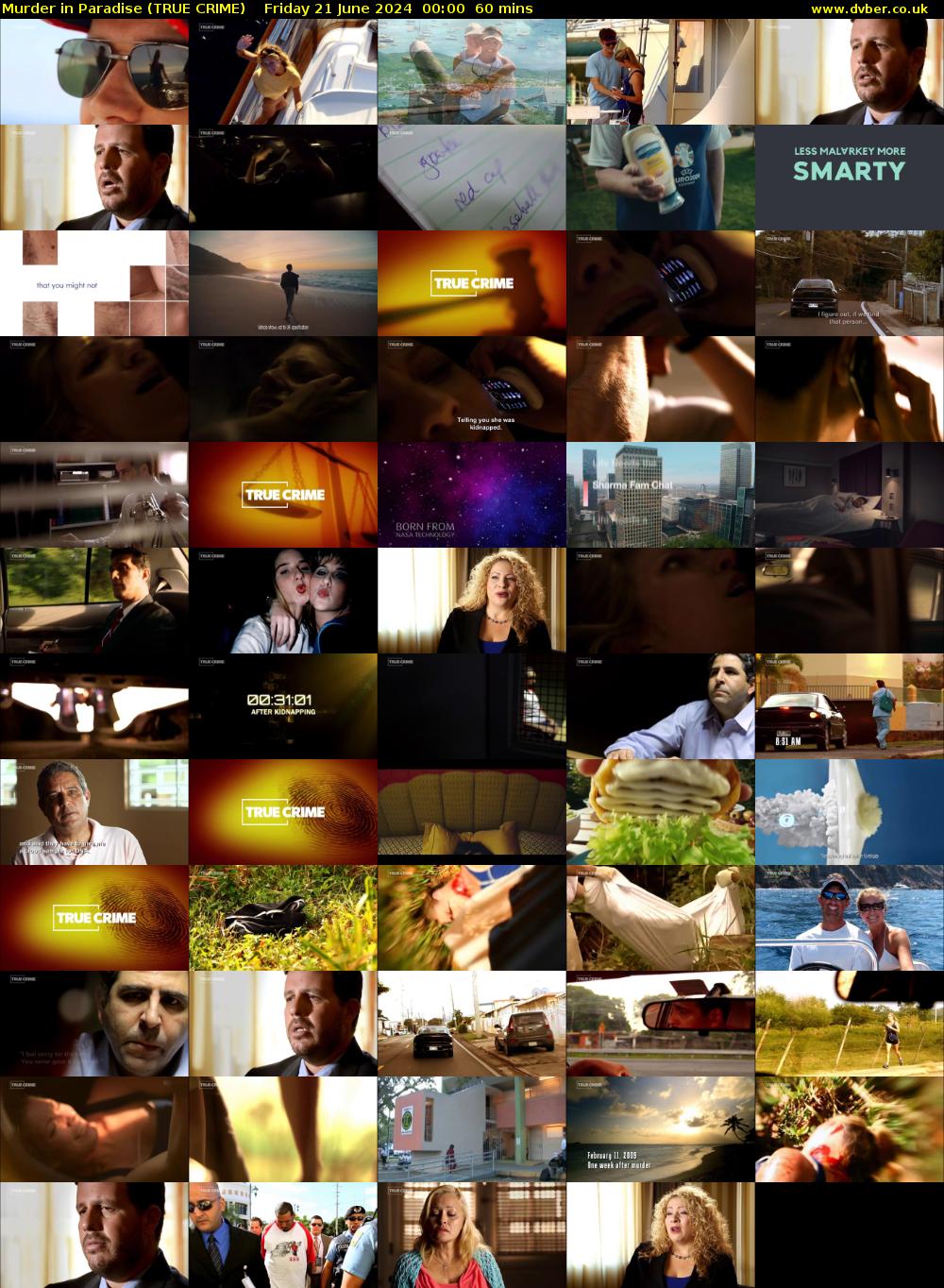 Murder in Paradise (TRUE CRIME) Friday 21 June 2024 00:00 - 01:00