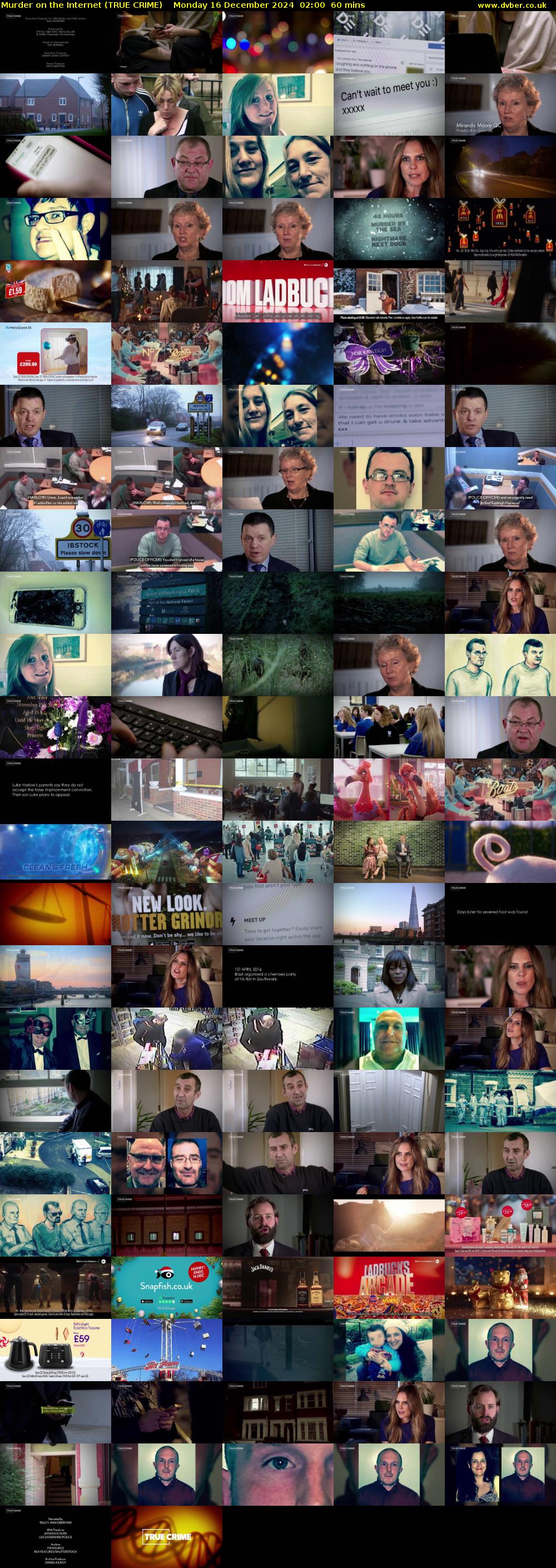 Murder on the Internet (TRUE CRIME) Monday 16 December 2024 02:00 - 03:00