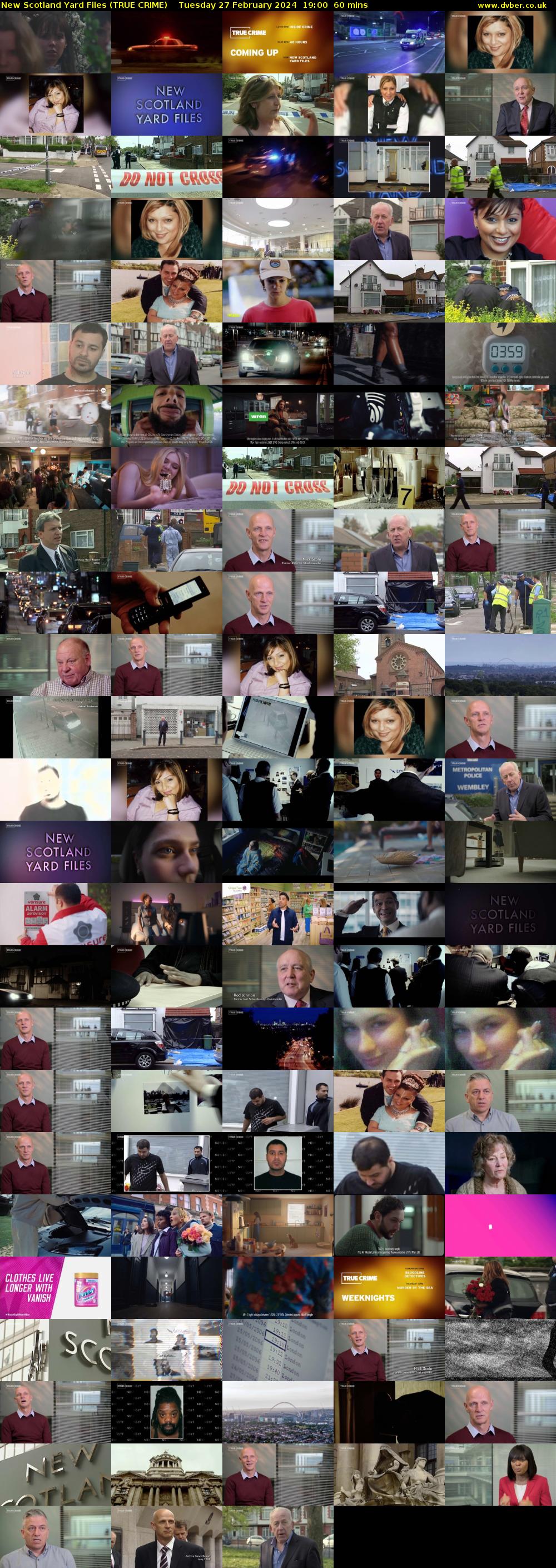 New Scotland Yard Files (TRUE CRIME) Tuesday 27 February 2024 19:00 - 20:00
