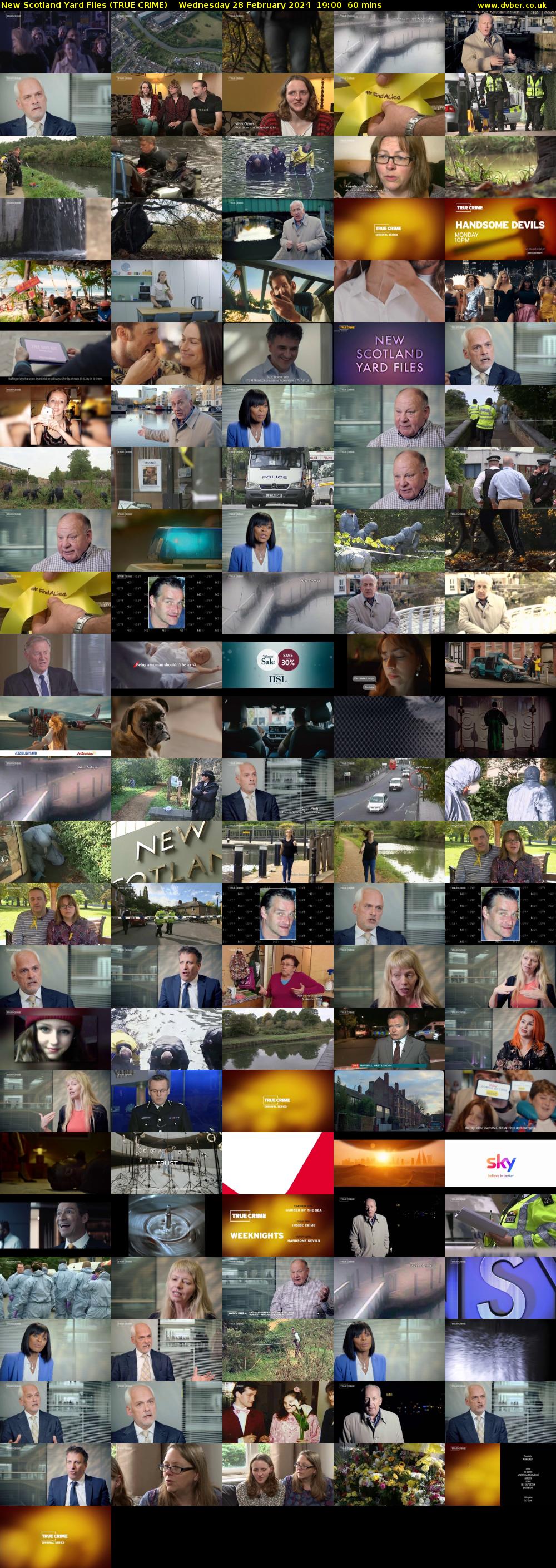New Scotland Yard Files (TRUE CRIME) Wednesday 28 February 2024 19:00 - 20:00