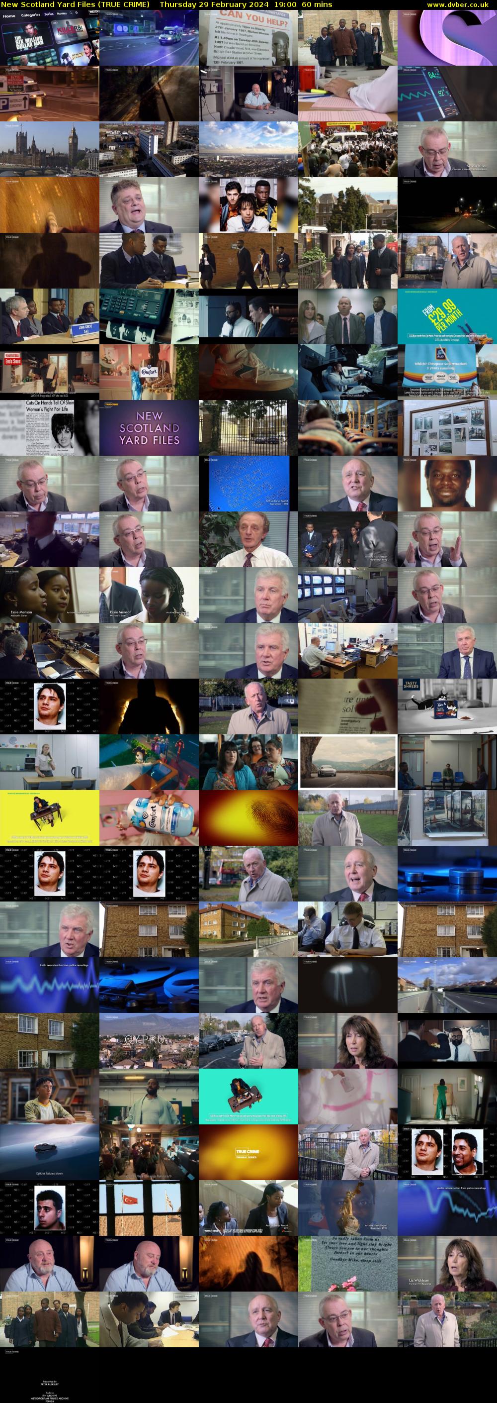 New Scotland Yard Files (TRUE CRIME) Thursday 29 February 2024 19:00 - 20:00