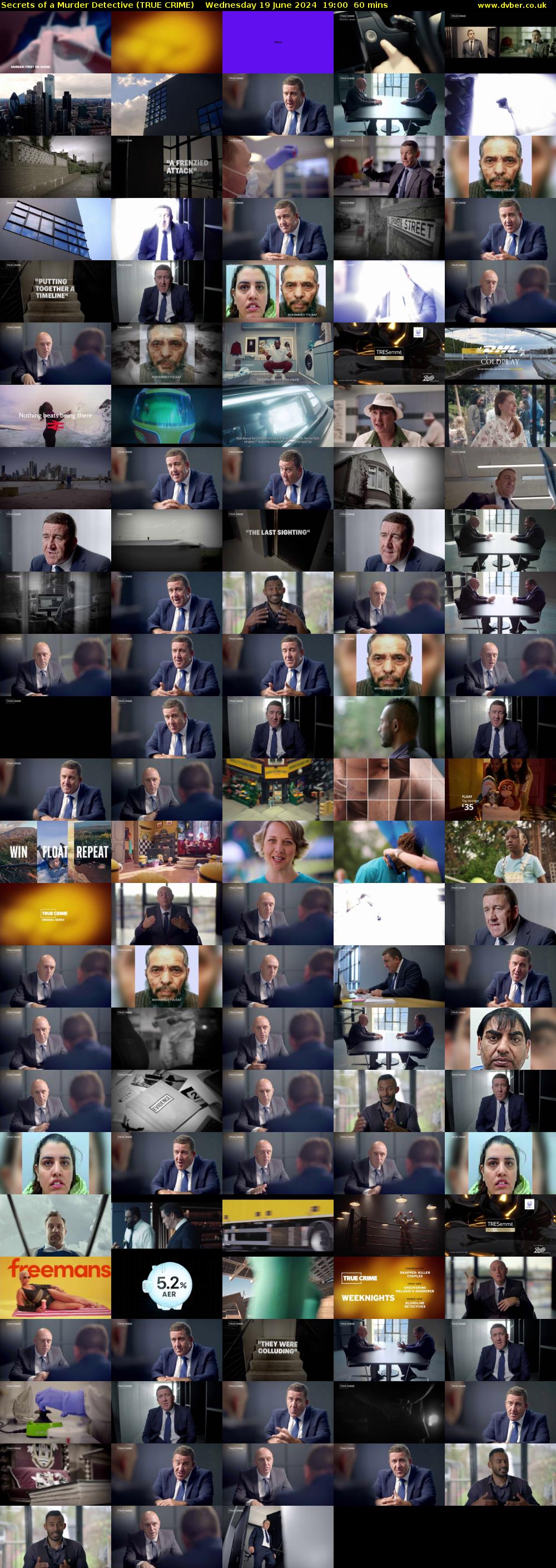 Secrets of a Murder Detective (TRUE CRIME) Wednesday 19 June 2024 19:00 - 20:00