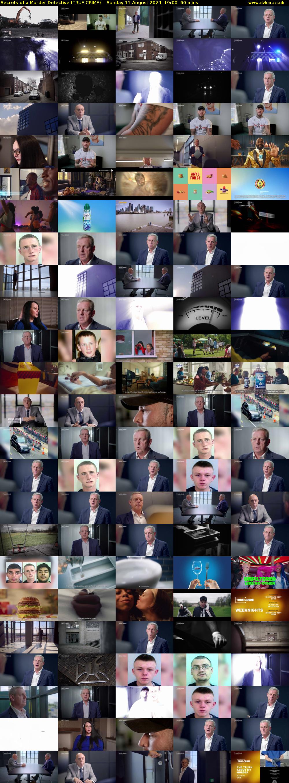 Secrets of a Murder Detective (TRUE CRIME) Sunday 11 August 2024 19:00 - 20:00