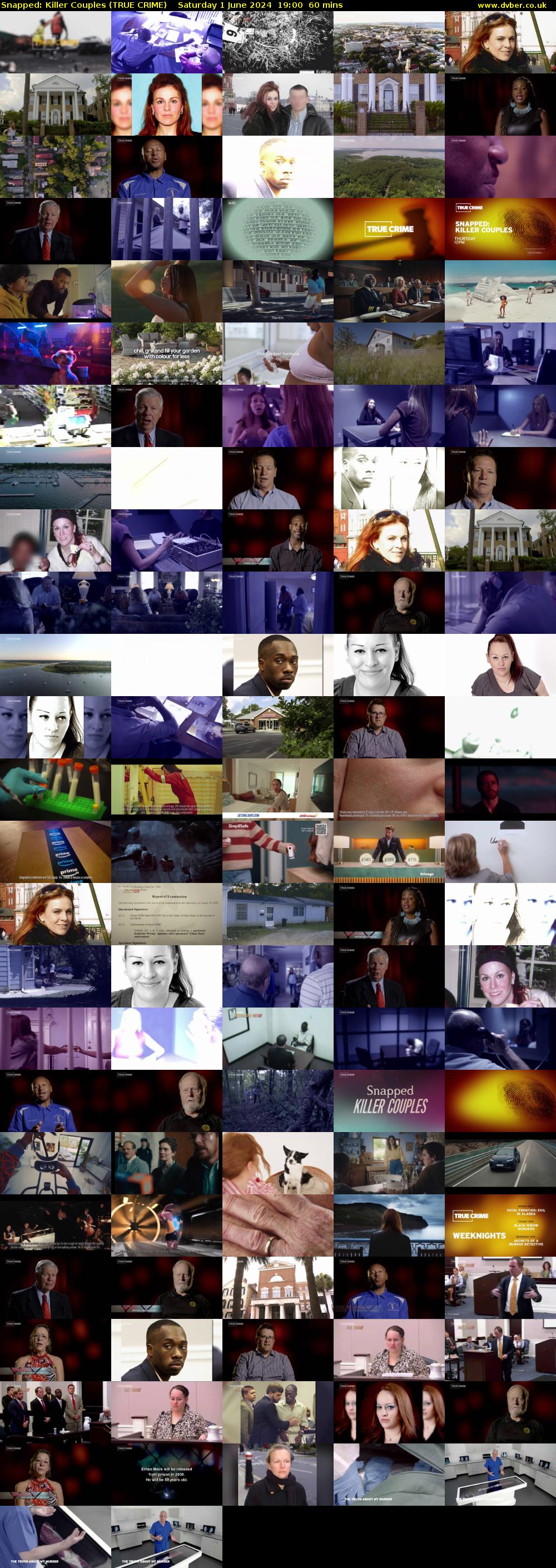 Snapped: Killer Couples (TRUE CRIME) Saturday 1 June 2024 19:00 - 20:00