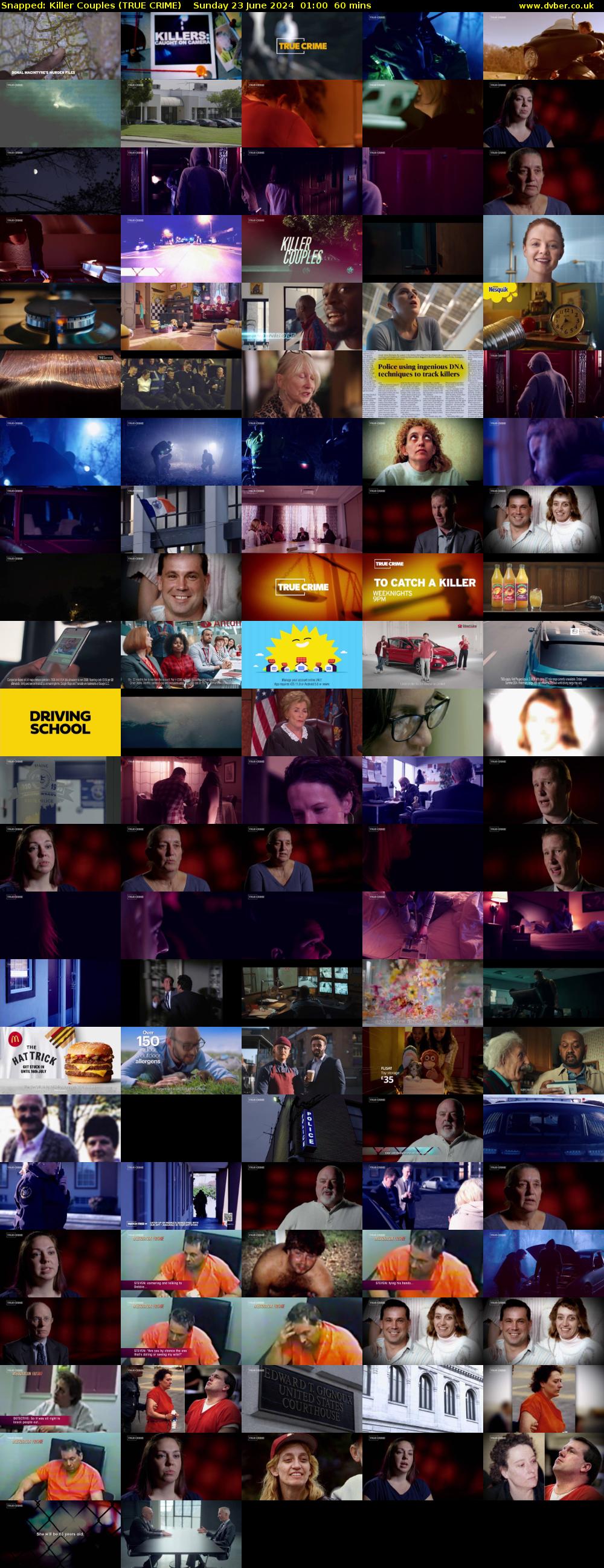 Snapped: Killer Couples (TRUE CRIME) Sunday 23 June 2024 01:00 - 02:00