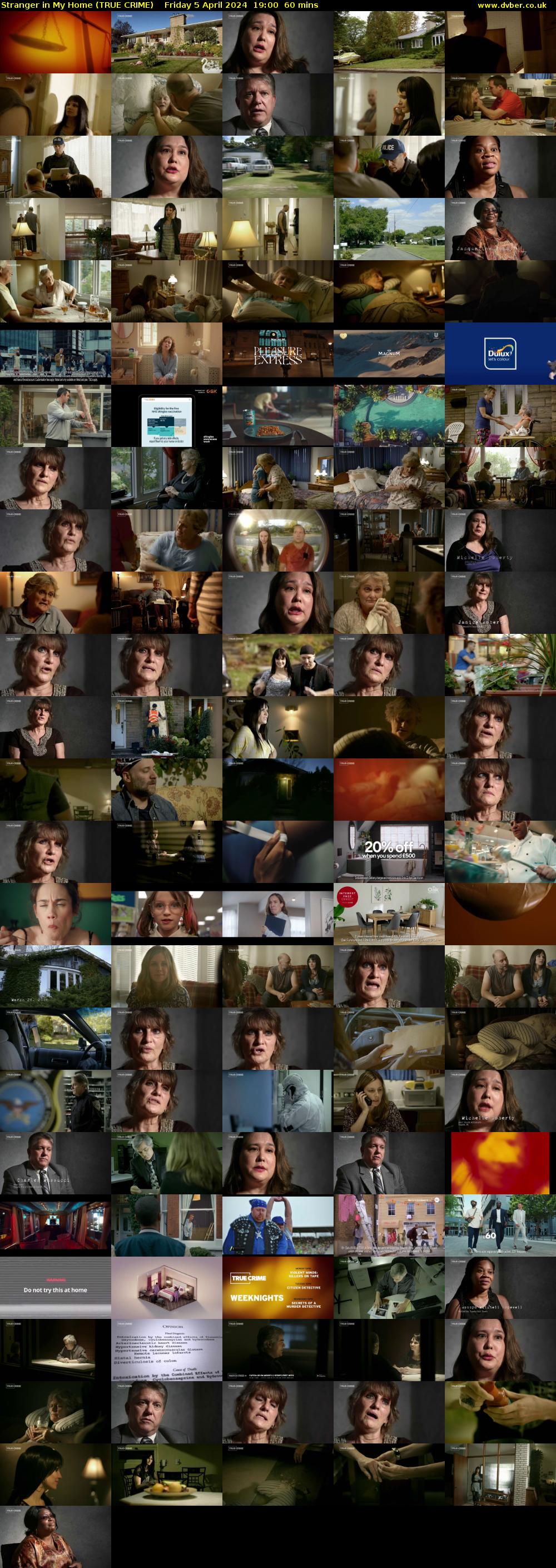 Stranger in My Home (TRUE CRIME) Friday 5 April 2024 19:00 - 20:00