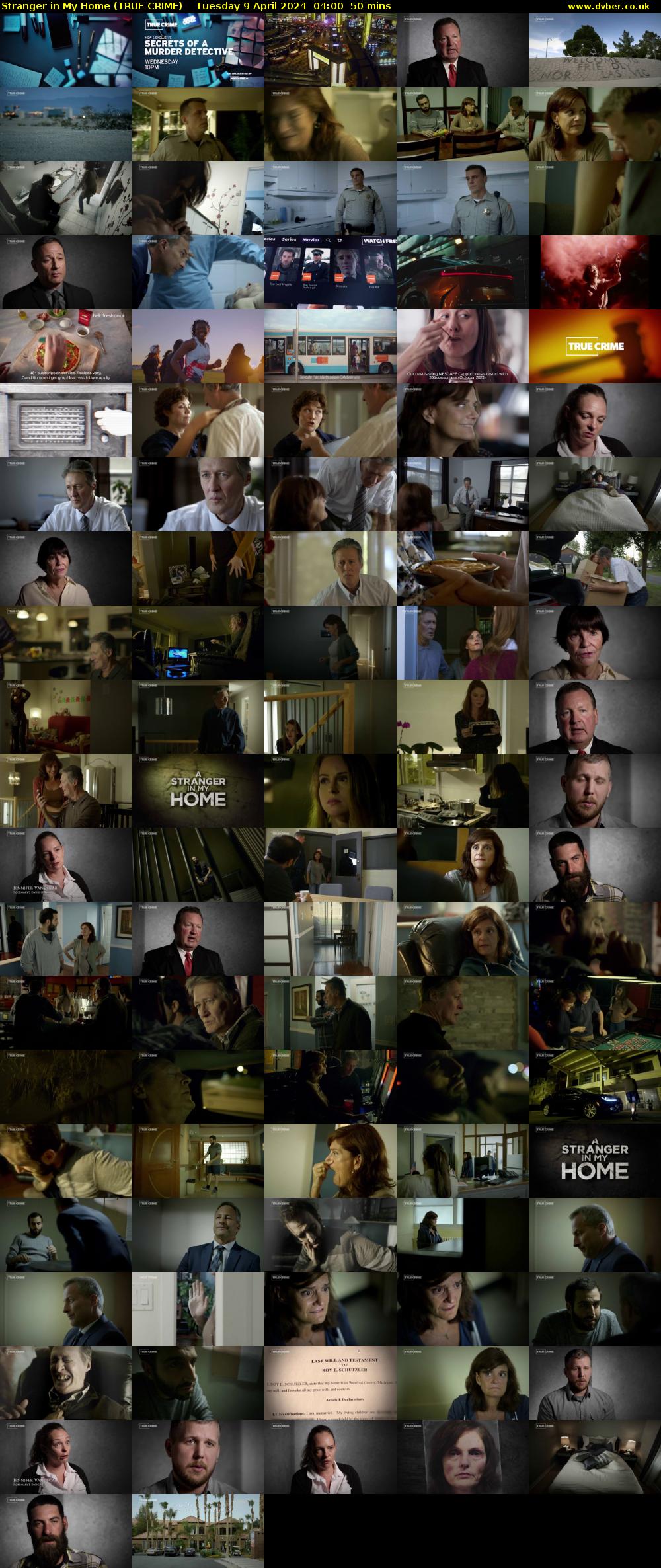 Stranger in My Home (TRUE CRIME) Tuesday 9 April 2024 04:00 - 04:50