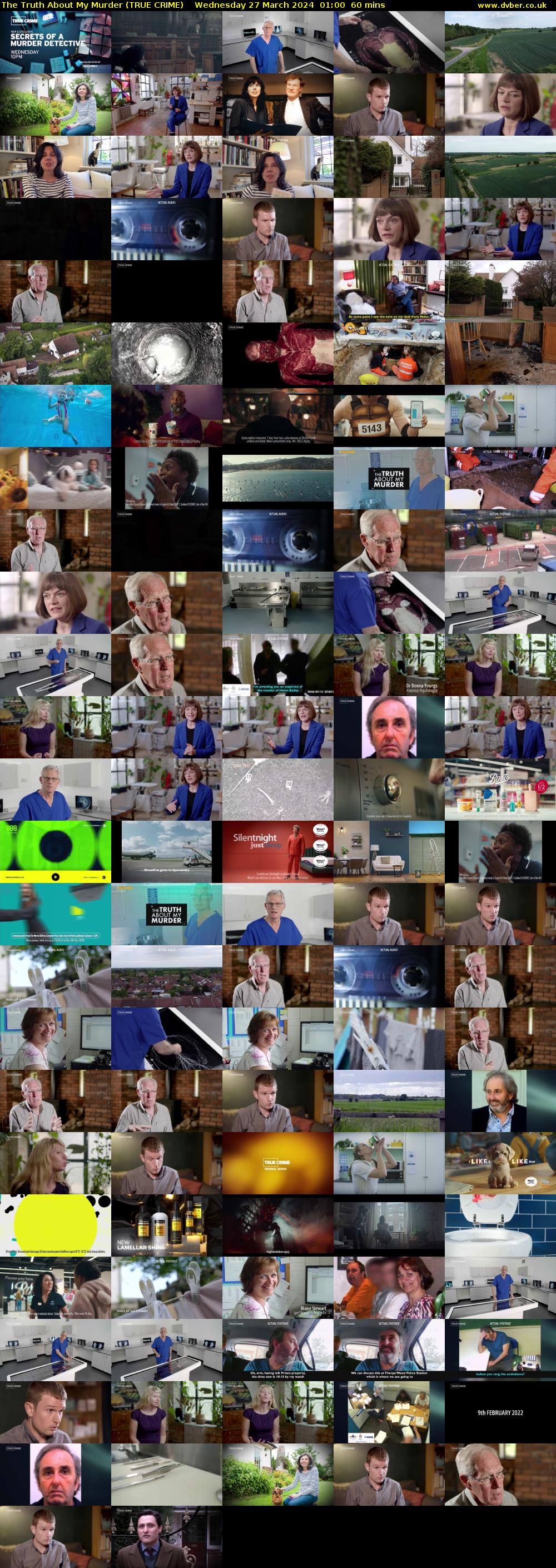 The Truth About My Murder (TRUE CRIME) Wednesday 27 March 2024 01:00 - 02:00