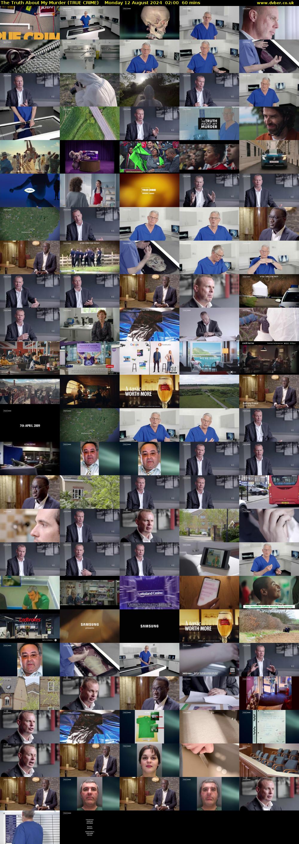 The Truth About My Murder (TRUE CRIME) Monday 12 August 2024 02:00 - 03:00