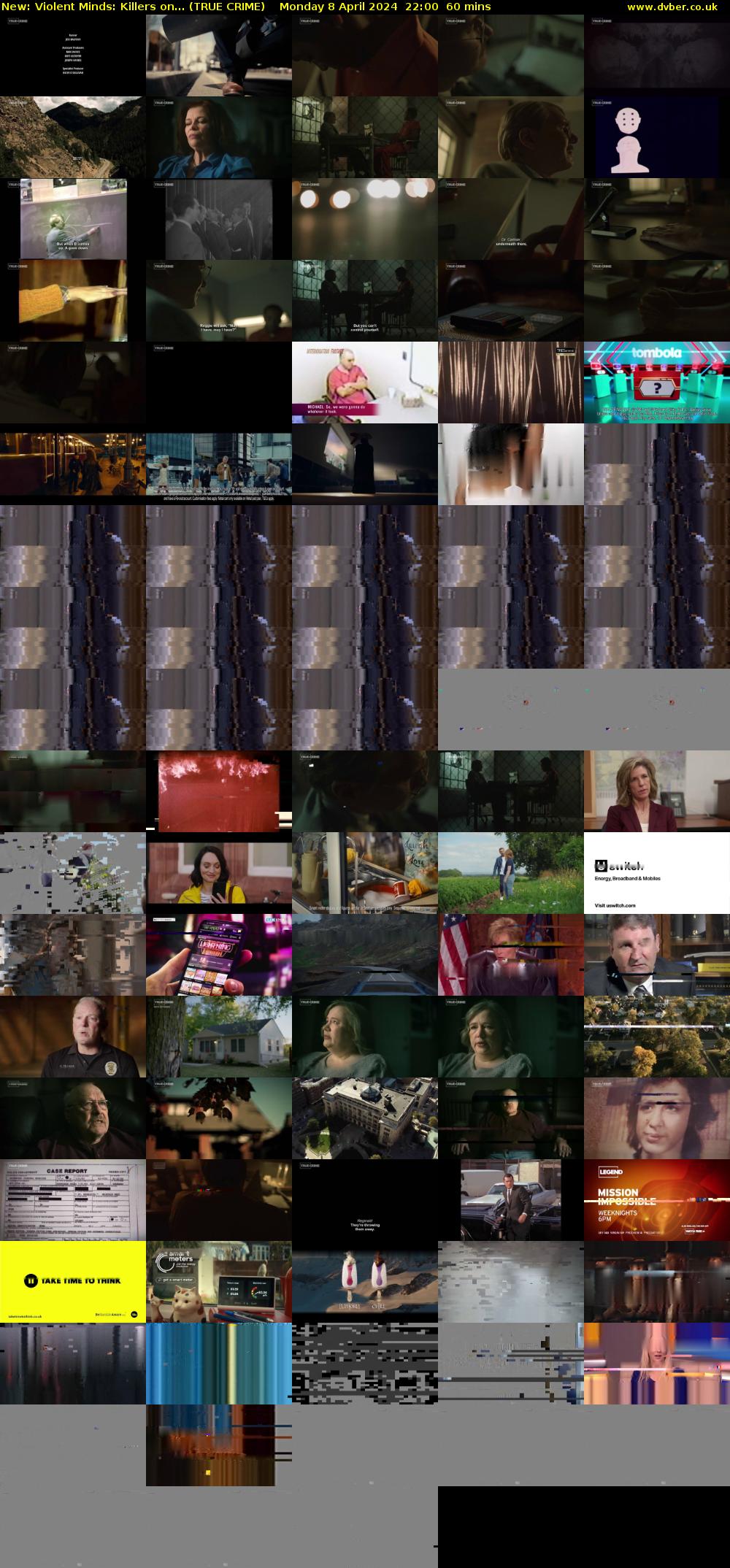 Violent Minds: Killers on... (TRUE CRIME) Monday 8 April 2024 22:00 - 23:00