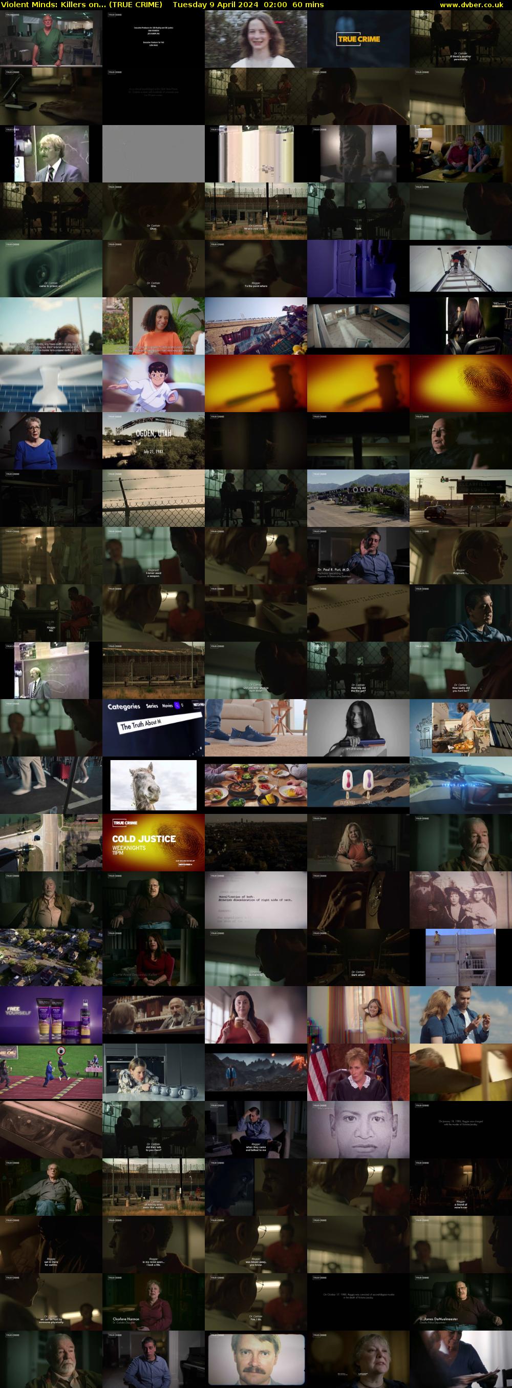 Violent Minds: Killers on... (TRUE CRIME) Tuesday 9 April 2024 02:00 - 03:00