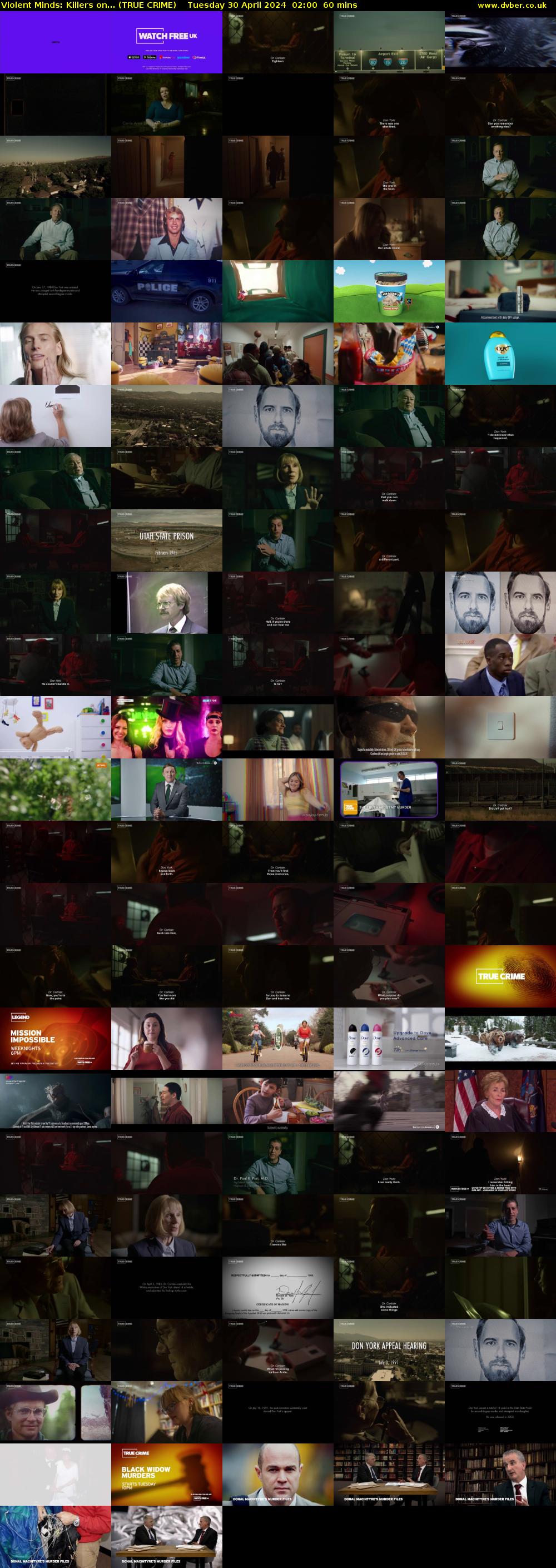 Violent Minds: Killers on... (TRUE CRIME) Tuesday 30 April 2024 02:00 - 03:00
