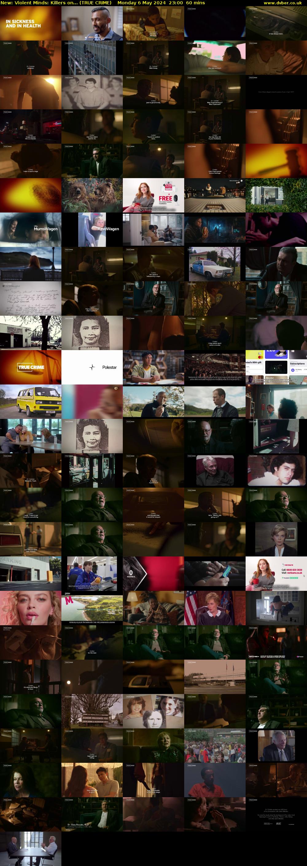 Violent Minds: Killers on... (TRUE CRIME) Monday 6 May 2024 23:00 - 00:00