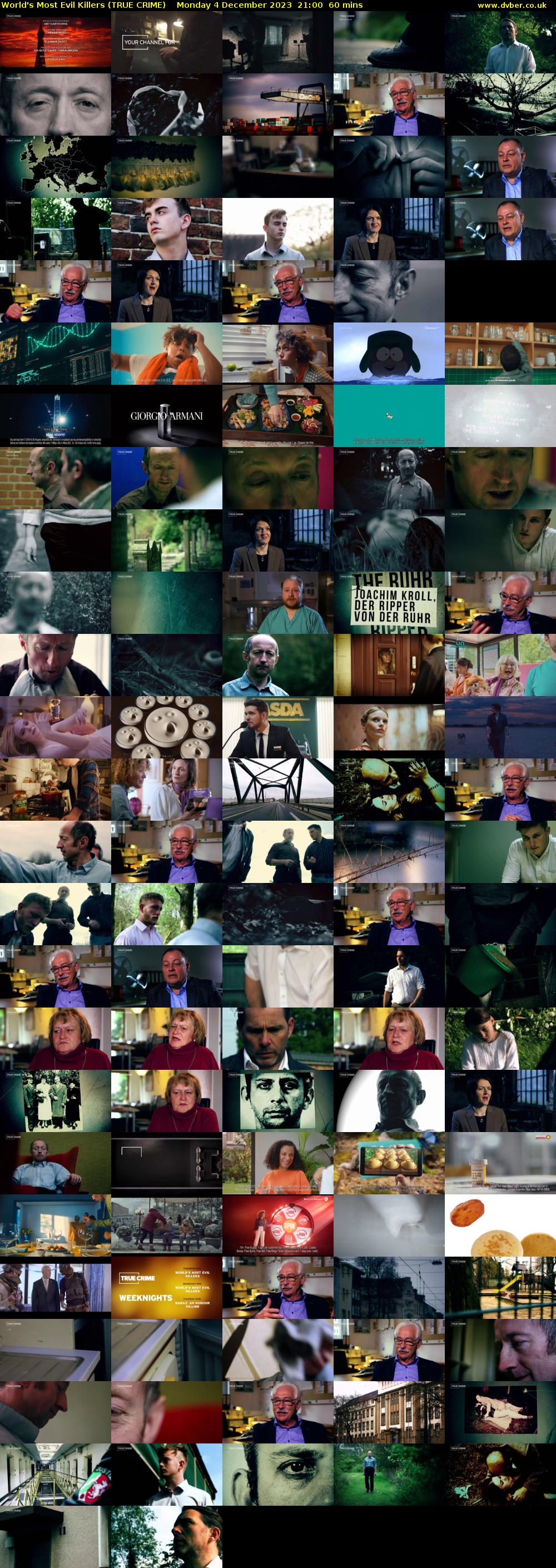 World's Most Evil Killers (TRUE CRIME) Monday 4 December 2023 21:00 - 22:00