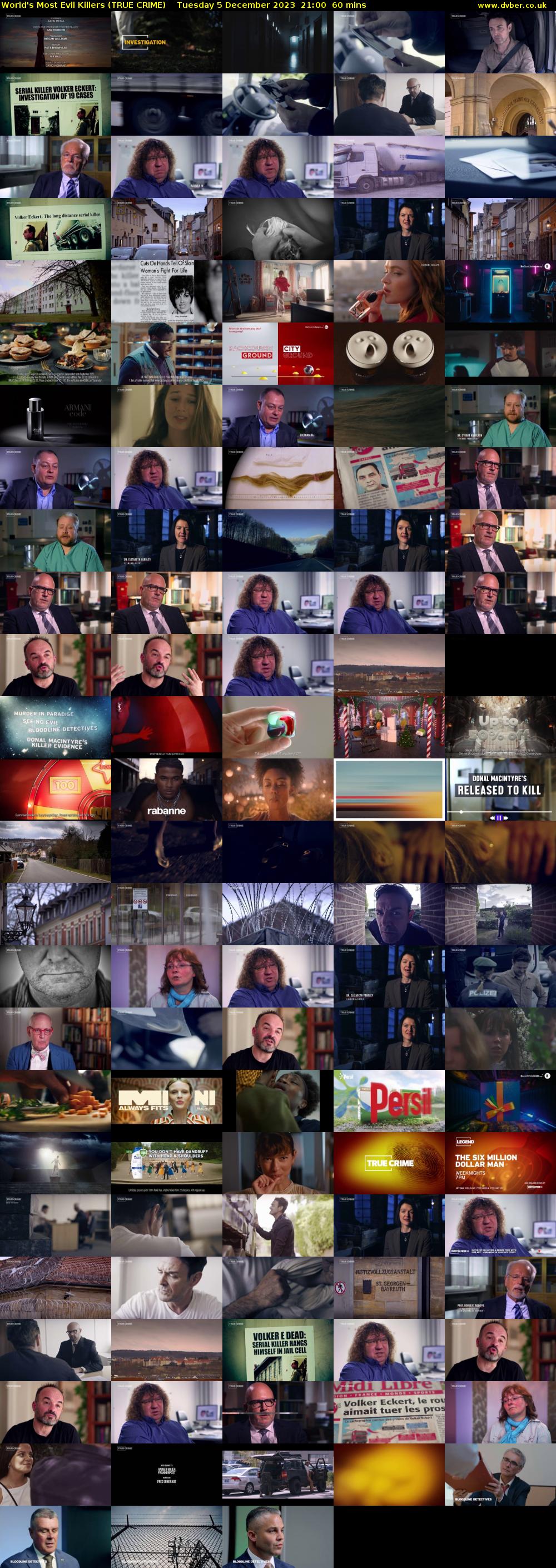 World's Most Evil Killers (TRUE CRIME) Tuesday 5 December 2023 21:00 - 22:00