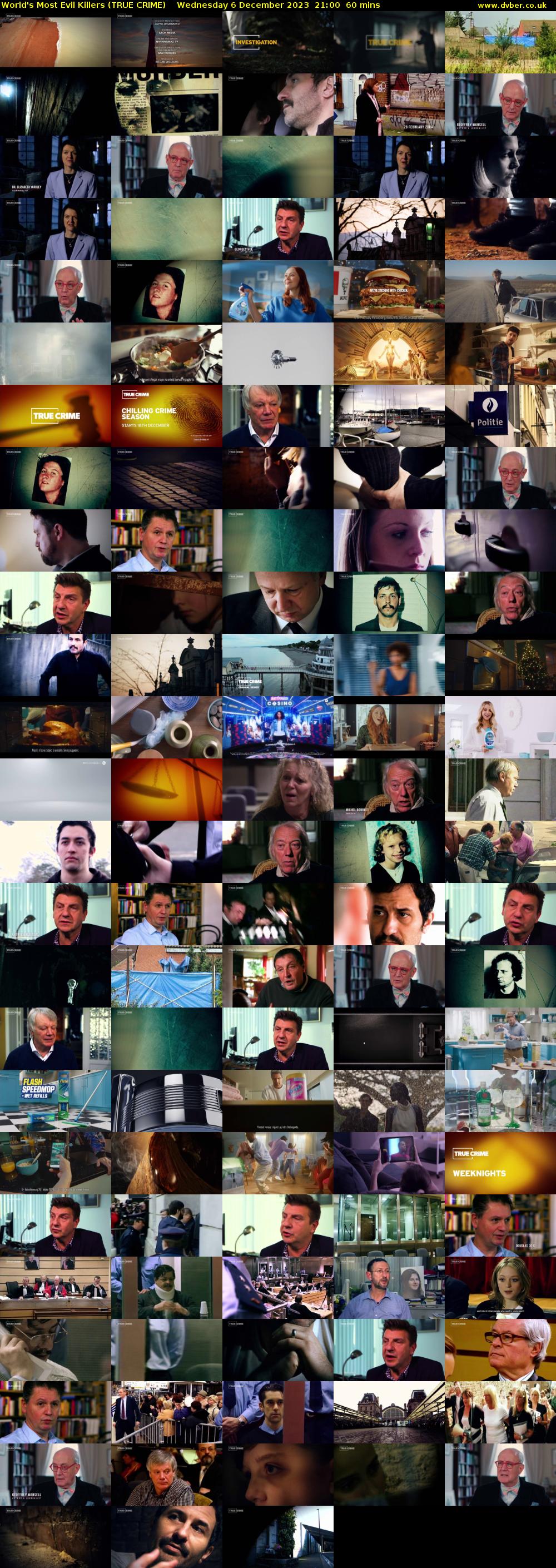World's Most Evil Killers (TRUE CRIME) Wednesday 6 December 2023 21:00 - 22:00