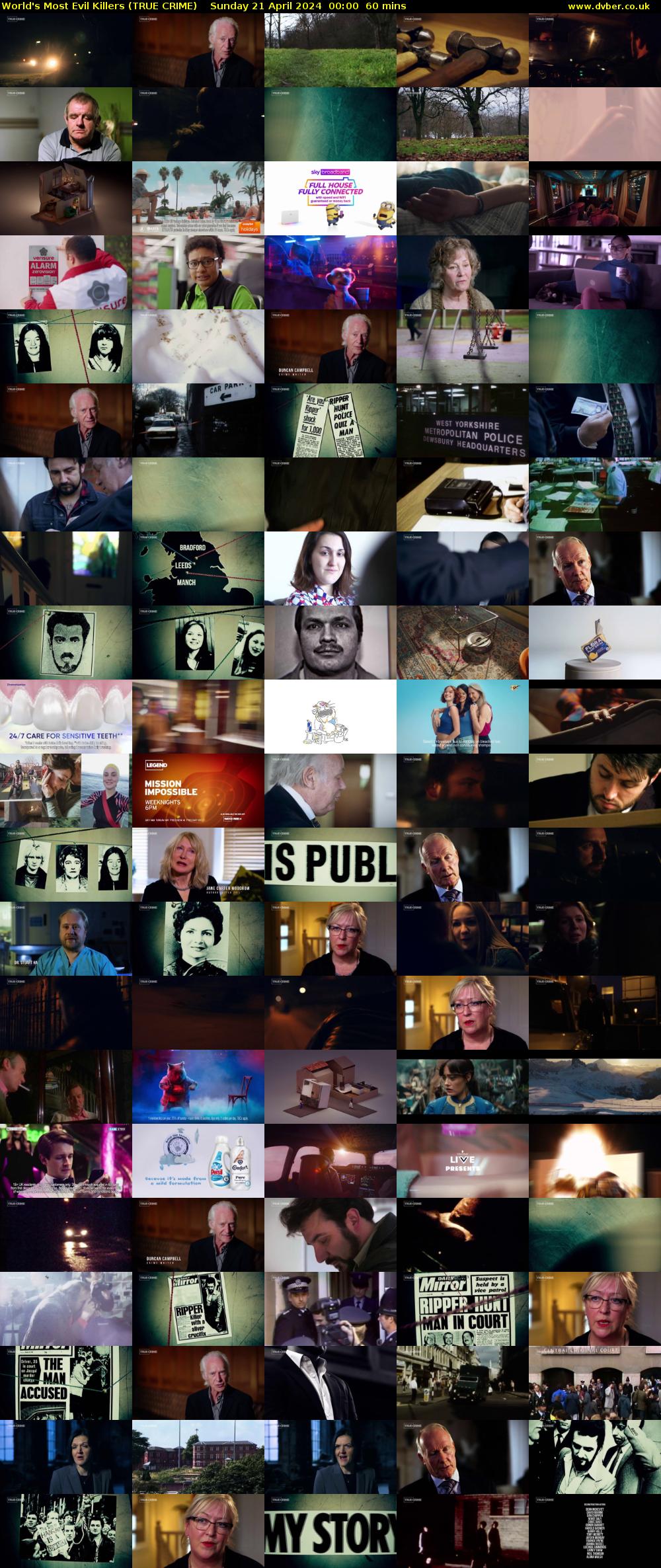 World's Most Evil Killers (TRUE CRIME) Sunday 21 April 2024 00:00 - 01:00