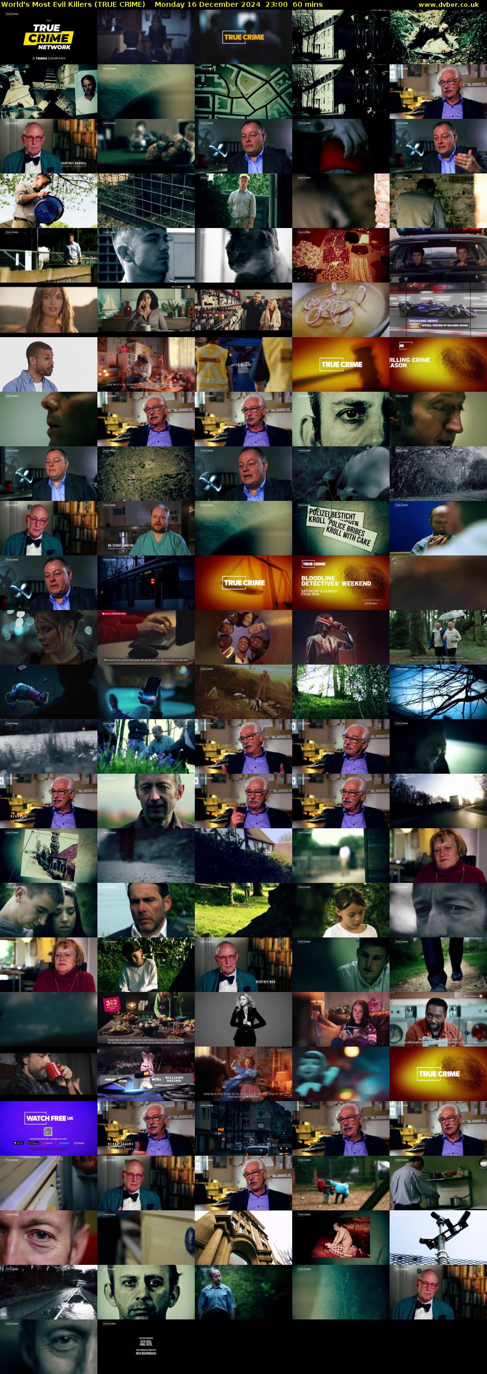 World's Most Evil Killers (TRUE CRIME) Monday 16 December 2024 23:00 - 00:00