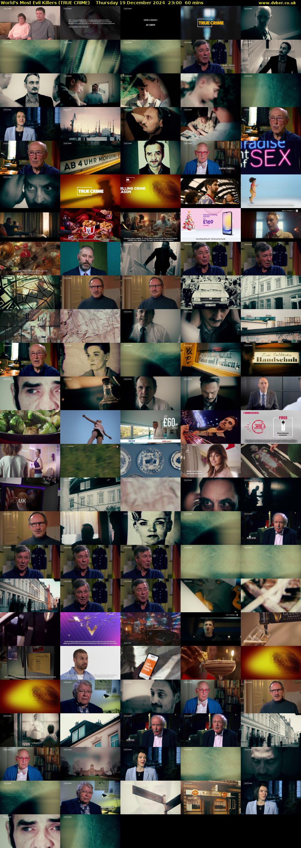 World's Most Evil Killers (TRUE CRIME) Thursday 19 December 2024 23:00 - 00:00