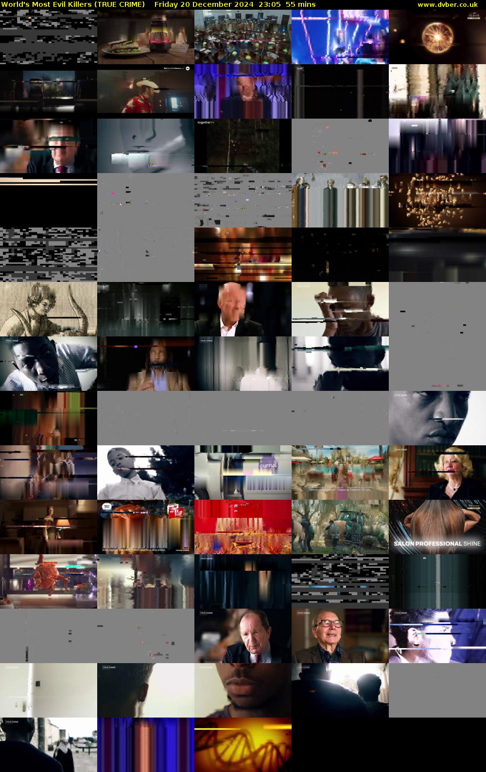 World's Most Evil Killers (TRUE CRIME) Friday 20 December 2024 23:05 - 00:00