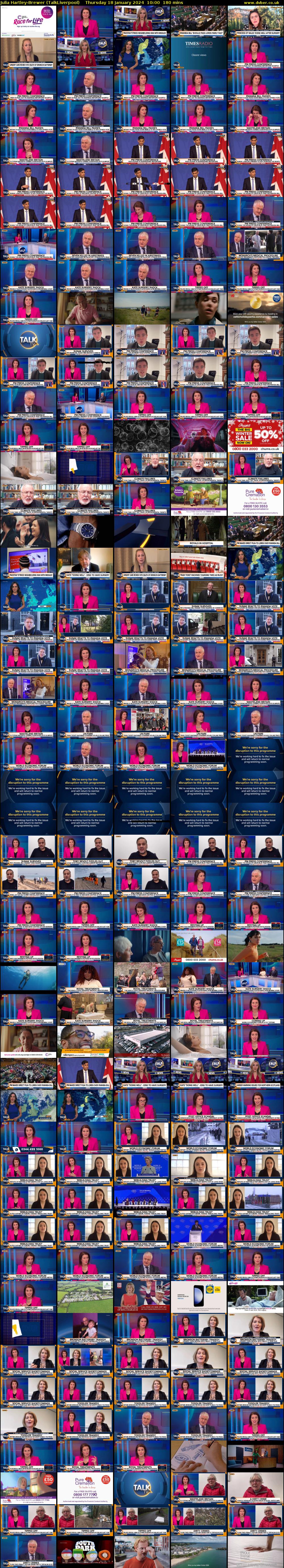Julia Hartley-Brewer (TalkLiverpool) Thursday 18 January 2024 10:00 - 13:00