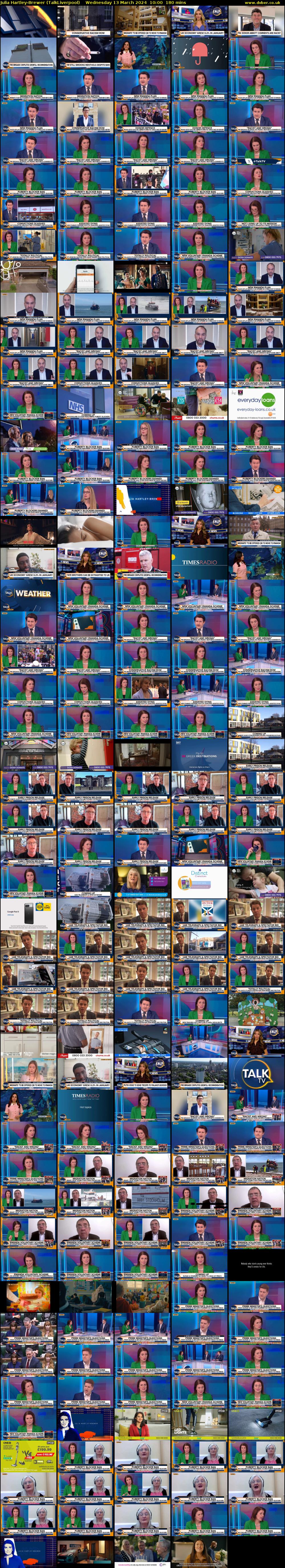Julia Hartley-Brewer (TalkLiverpool) Wednesday 13 March 2024 10:00 - 13:00