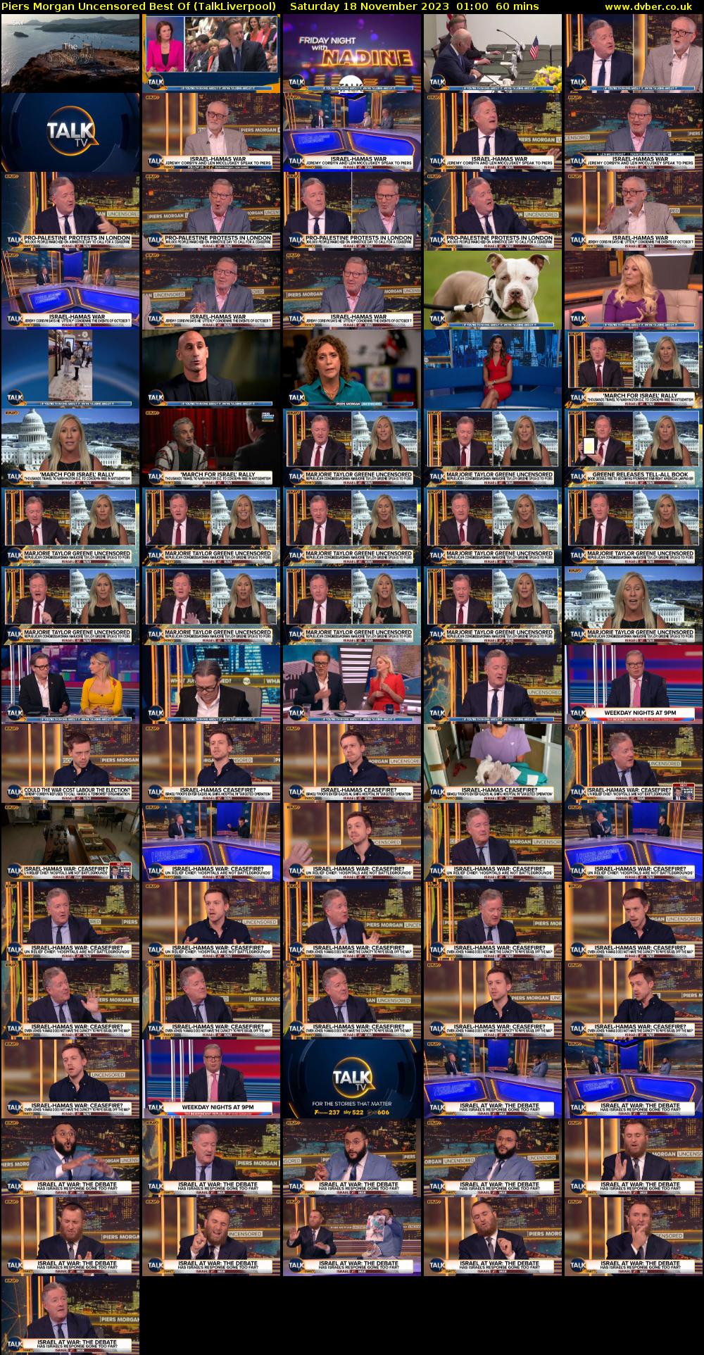 Piers Morgan Uncensored Best Of (TalkLiverpool) Saturday 18 November 2023 01:00 - 02:00