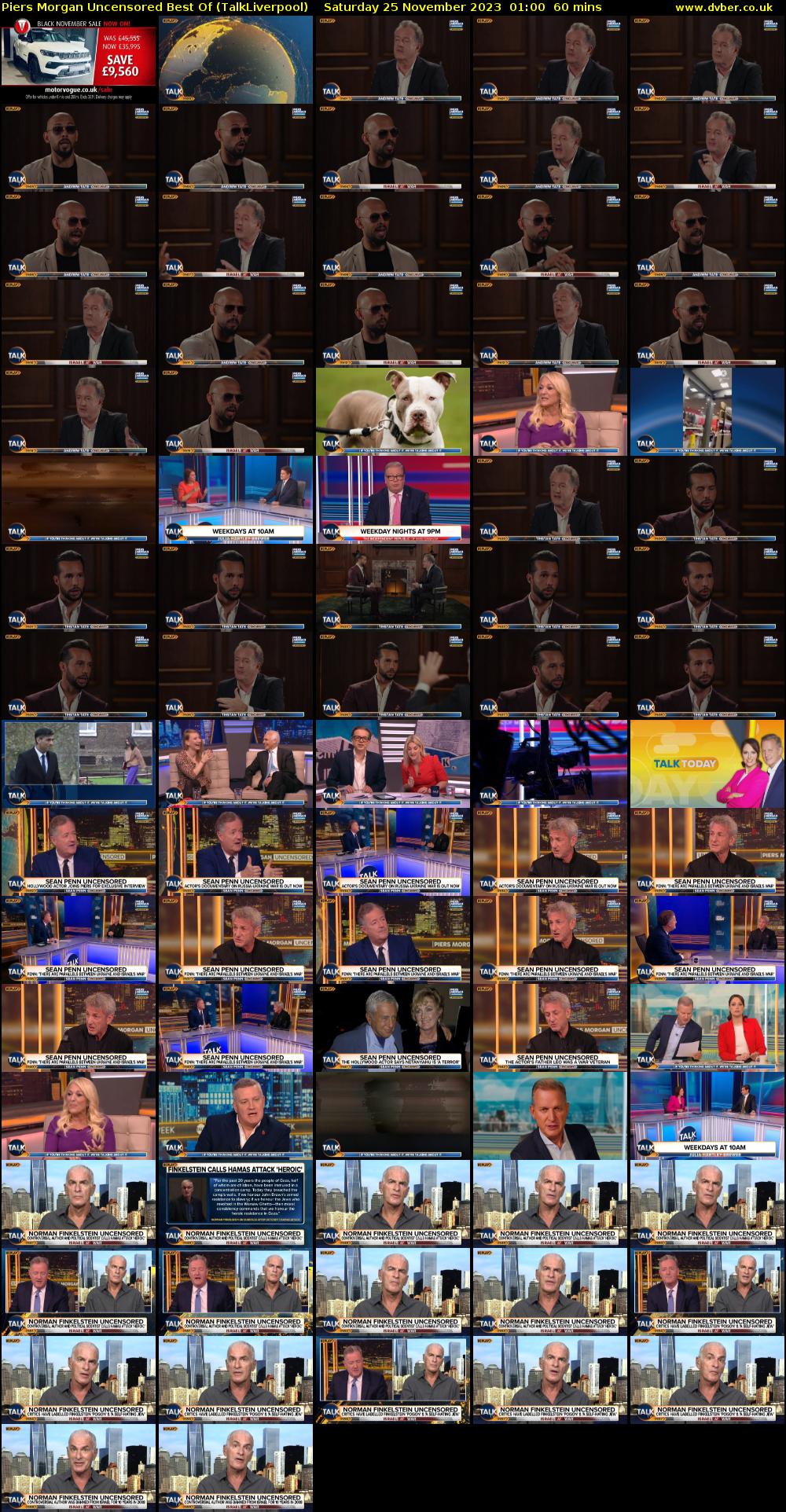 Piers Morgan Uncensored Best Of (TalkLiverpool) Saturday 25 November 2023 01:00 - 02:00