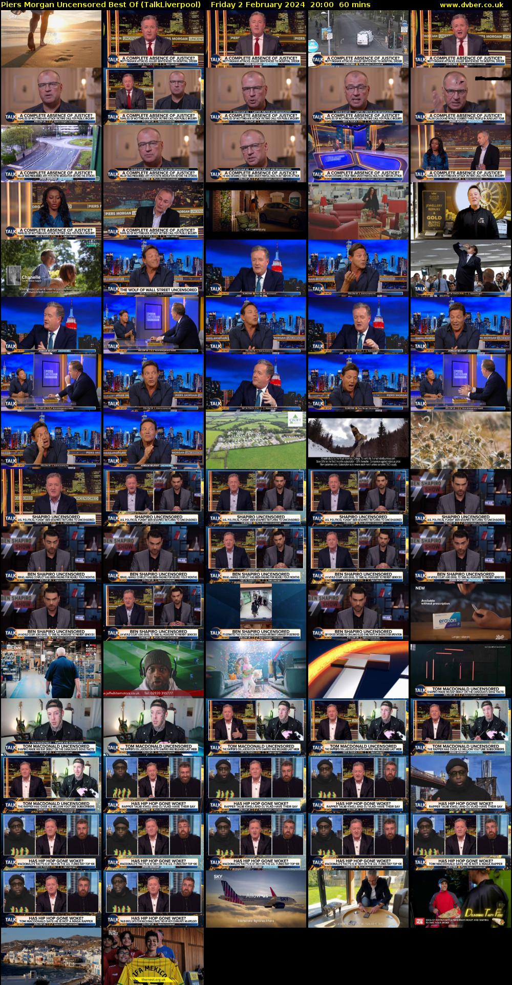 Piers Morgan Uncensored Best Of (TalkLiverpool) Friday 2 February 2024 20:00 - 21:00