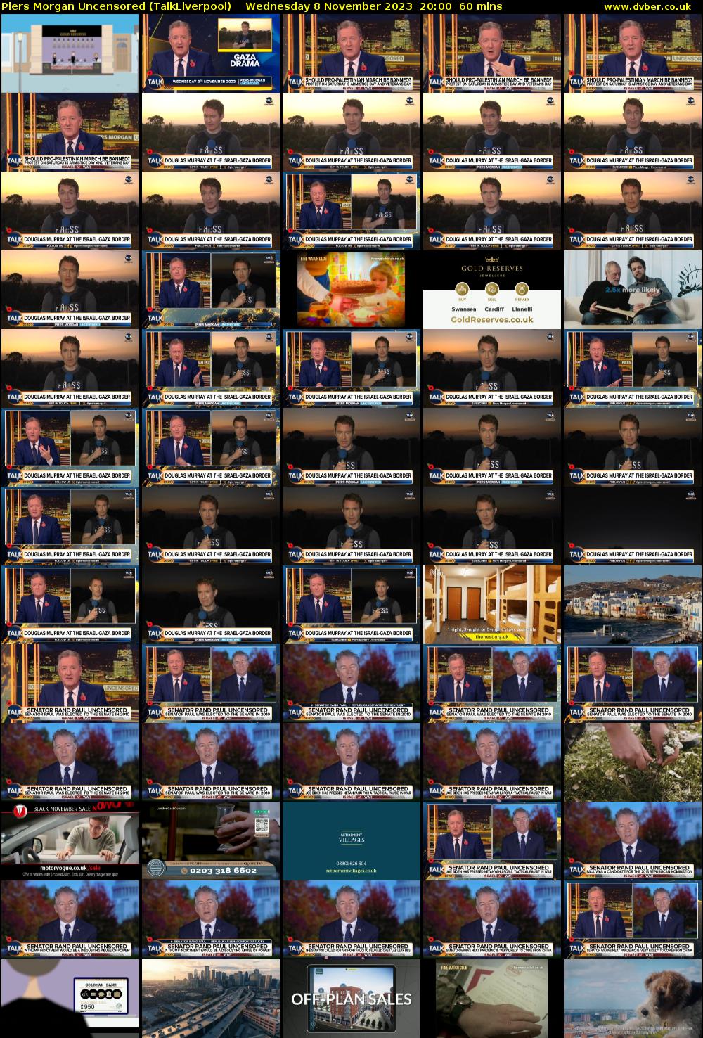 Piers Morgan Uncensored (TalkLiverpool) Wednesday 8 November 2023 20:00 - 21:00