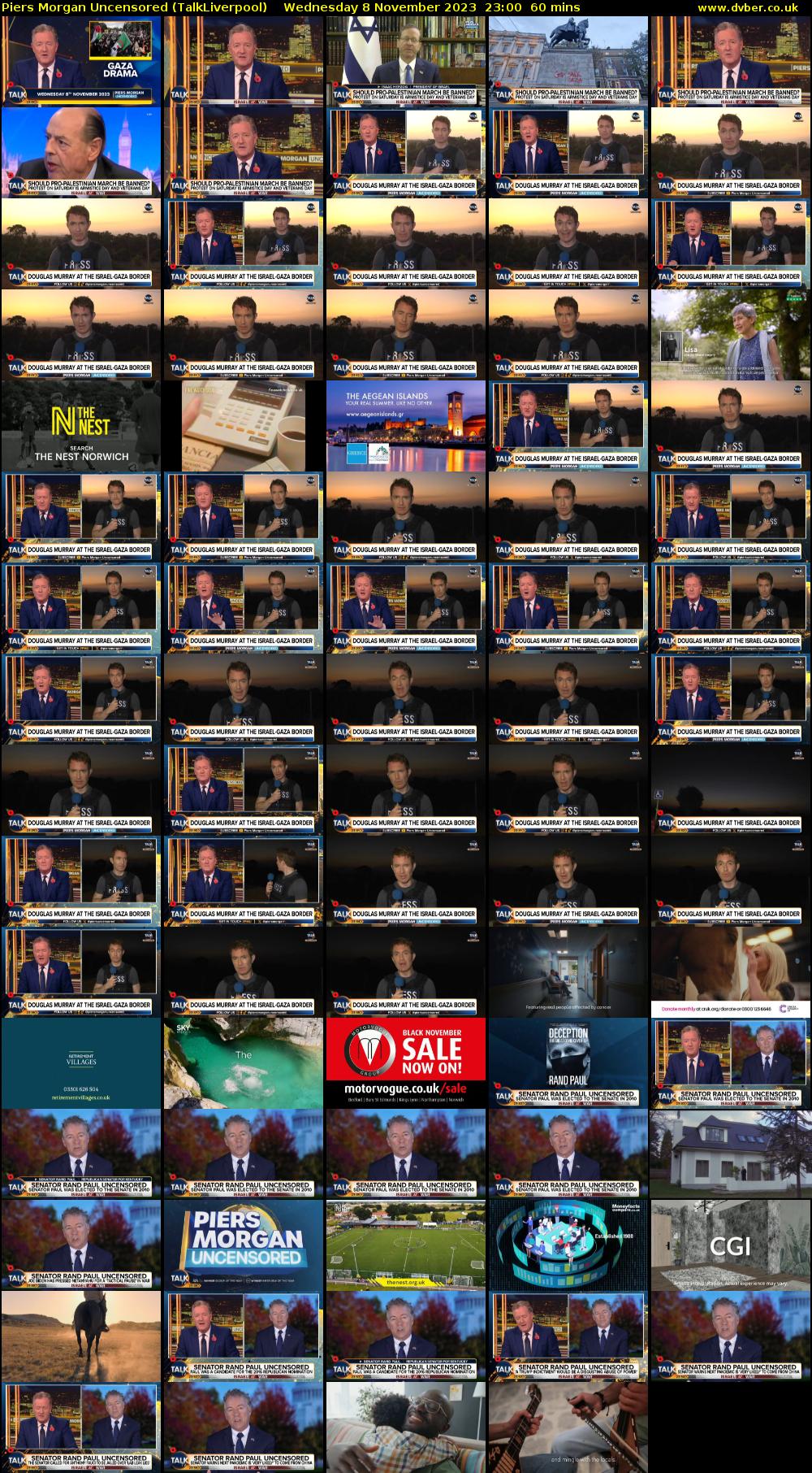 Piers Morgan Uncensored (TalkLiverpool) Wednesday 8 November 2023 23:00 - 00:00