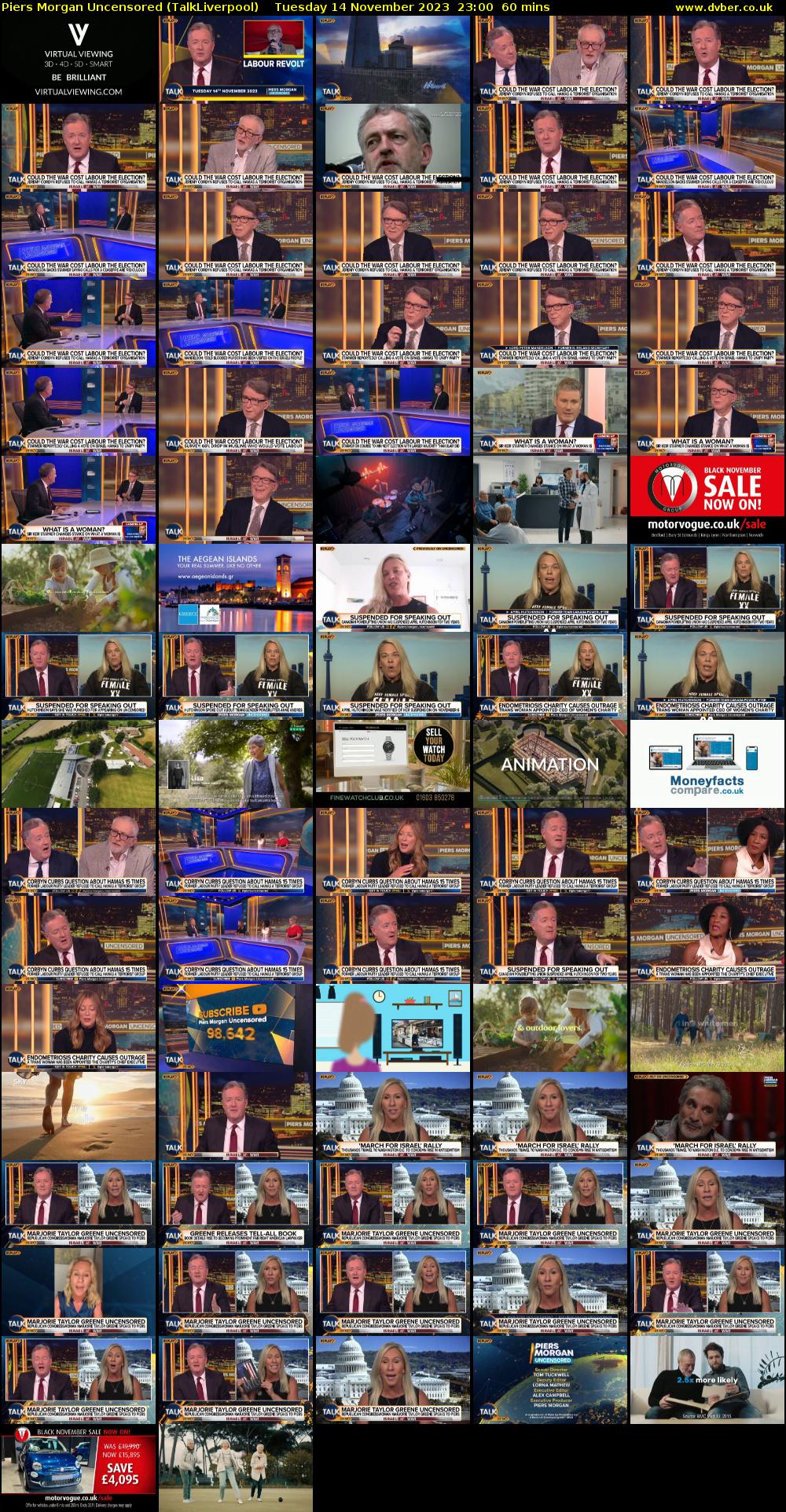 Piers Morgan Uncensored (TalkLiverpool) Tuesday 14 November 2023 23:00 - 00:00
